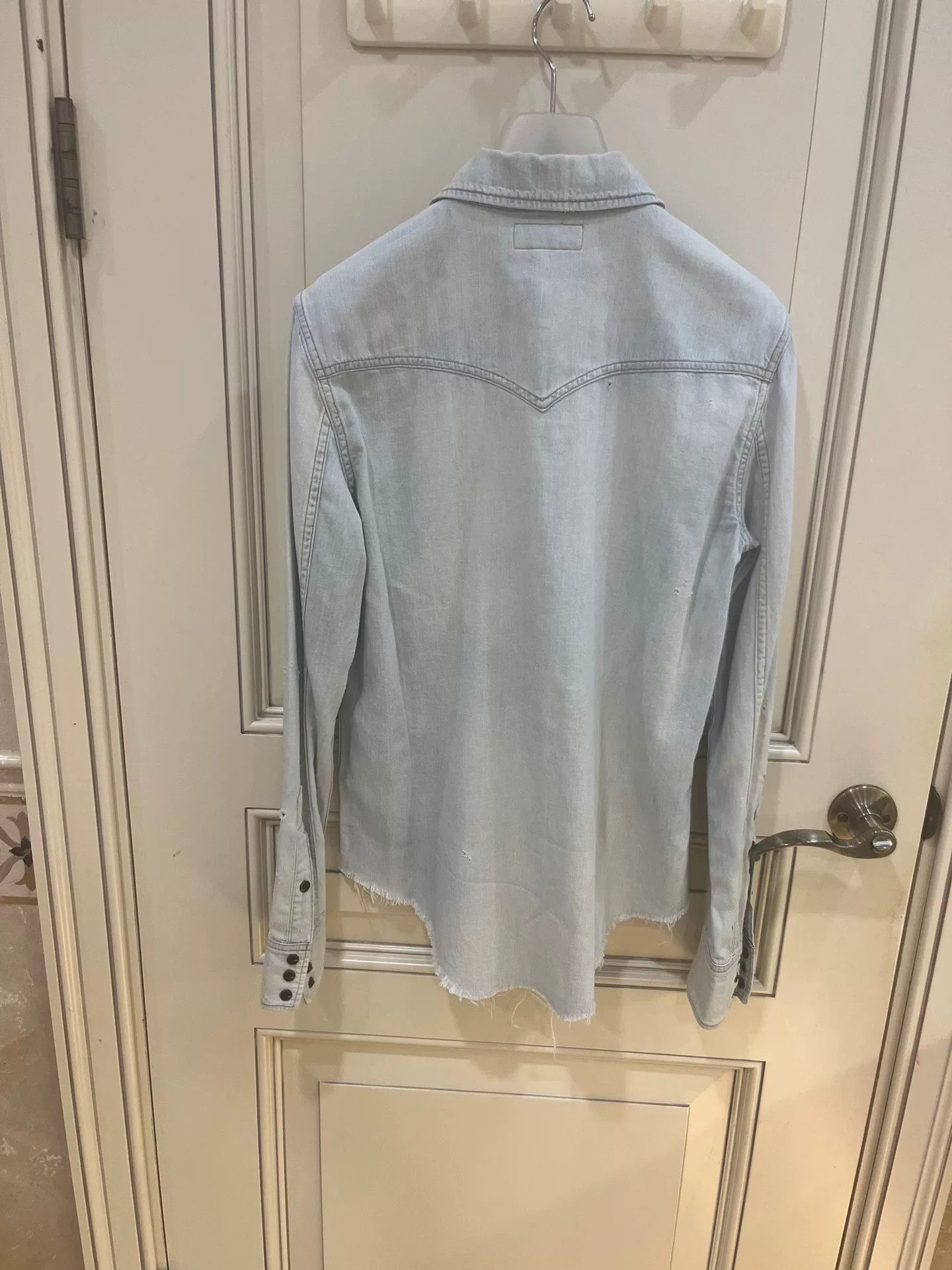 Saint Laurent Paris Saint Laurent Classic Western Denim Shirt Size US M / EU 48-50 / 2 - 6 Thumbnail