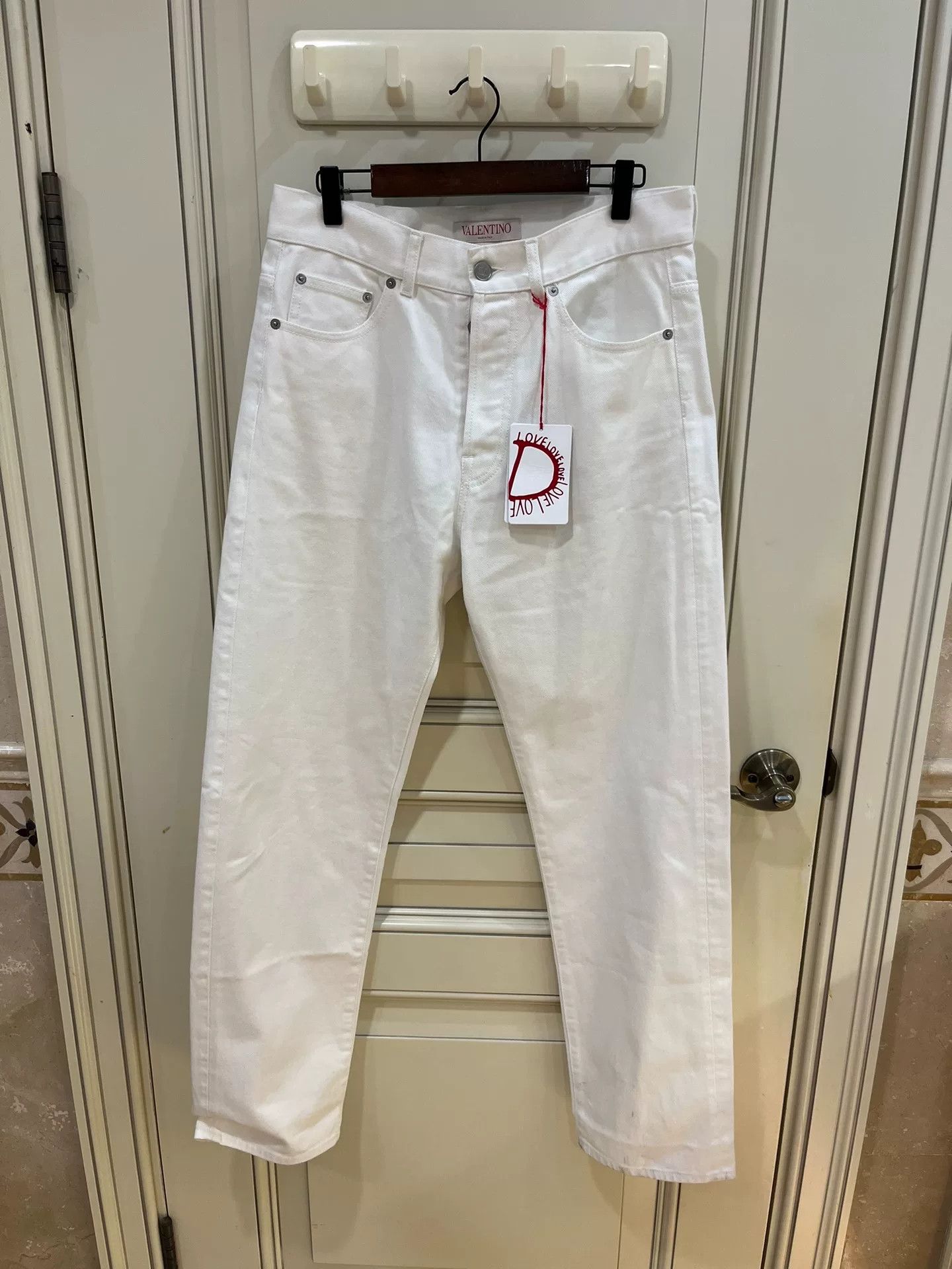 Valentino Valentino Love Collection White Jeans Size US 29 - 3 Thumbnail