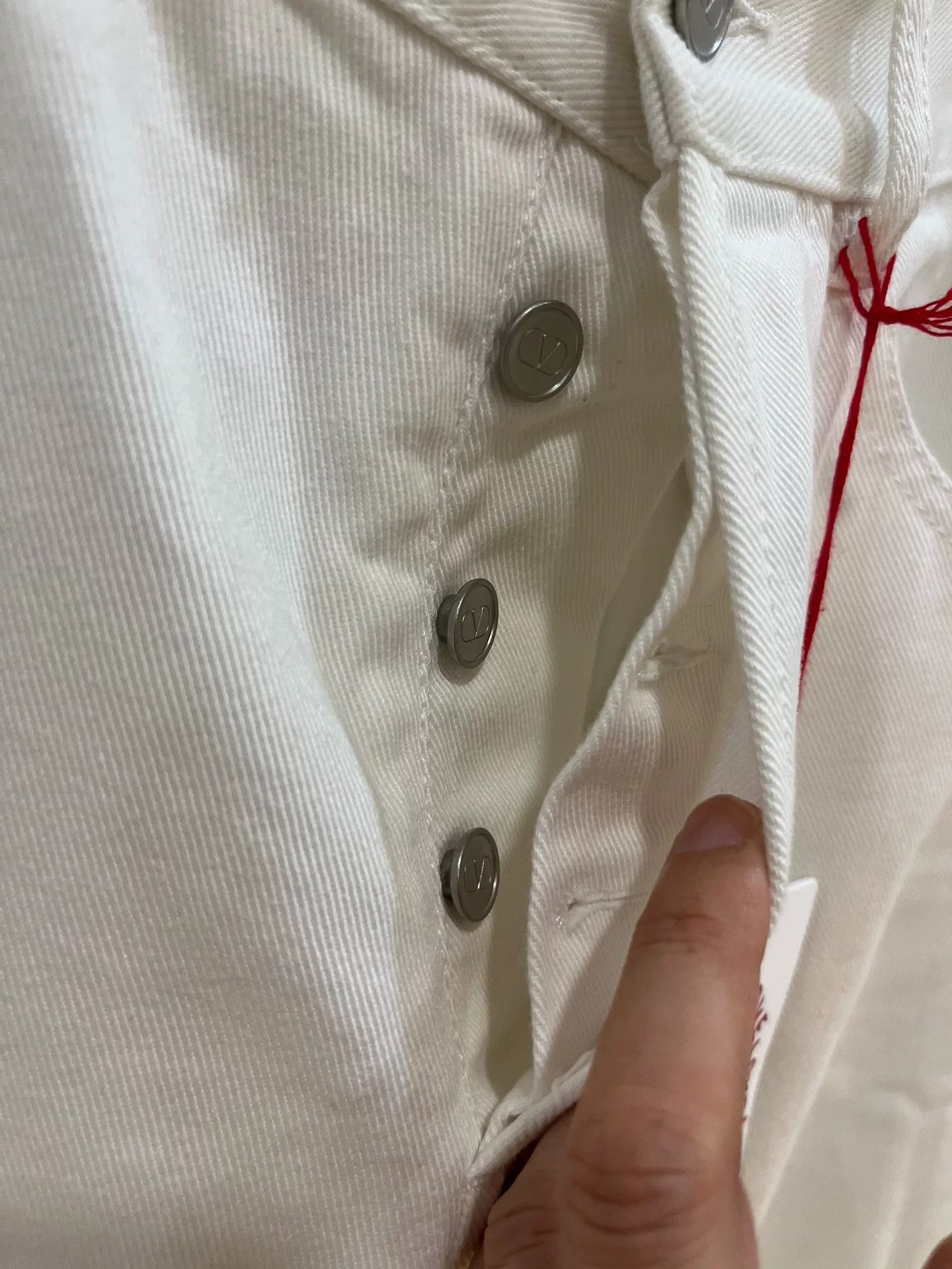 Valentino Valentino Love Collection White Jeans Size US 29 - 5 Thumbnail