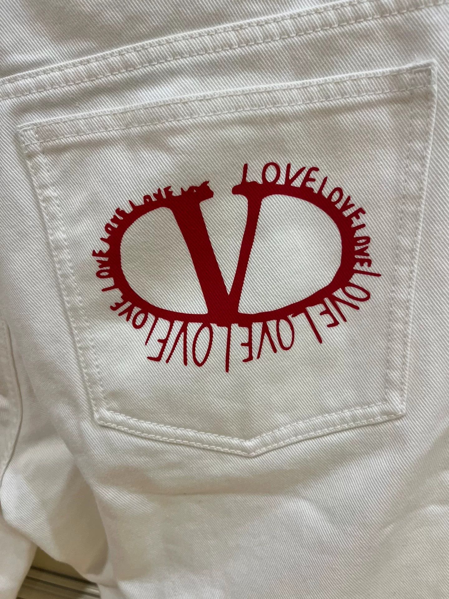 Valentino Valentino Love Collection White Jeans Size US 29 - 9 Thumbnail