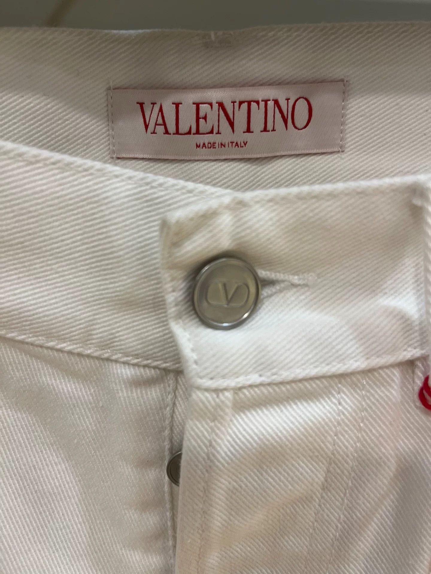 Valentino Valentino Love Collection White Jeans Size US 29 - 4 Thumbnail