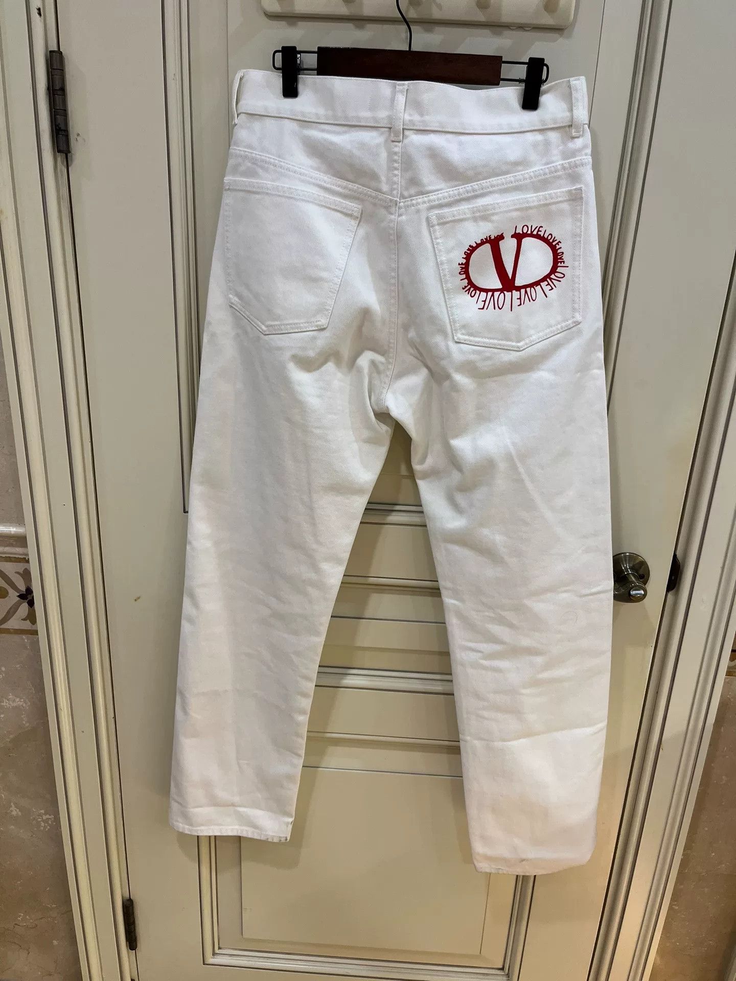 Valentino Valentino Love Collection White Jeans Size US 29 - 8 Thumbnail