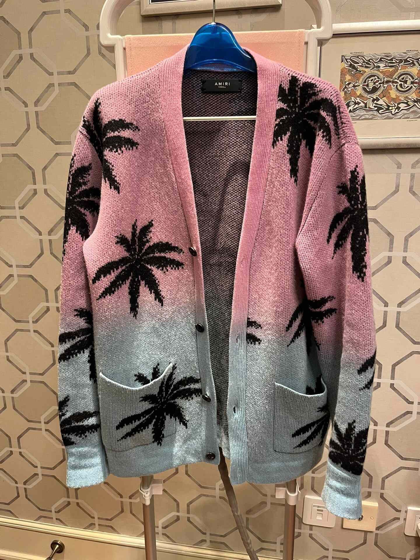 Amiri Aimiri Gradient Cashmere Cardigan Size XS / US 0-2 / IT 36-38 - 2 Thumbnail