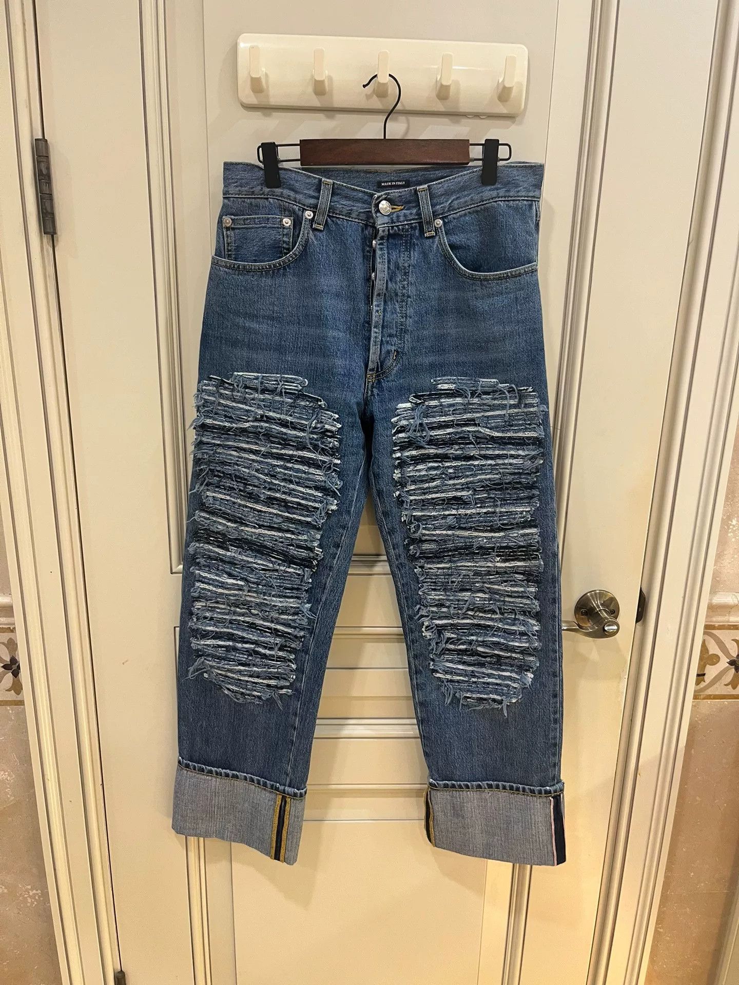 Alexander McQueen Alexander McQueen Distressed Patch Jeans Size US 30 / EU 46 - 2 Thumbnail