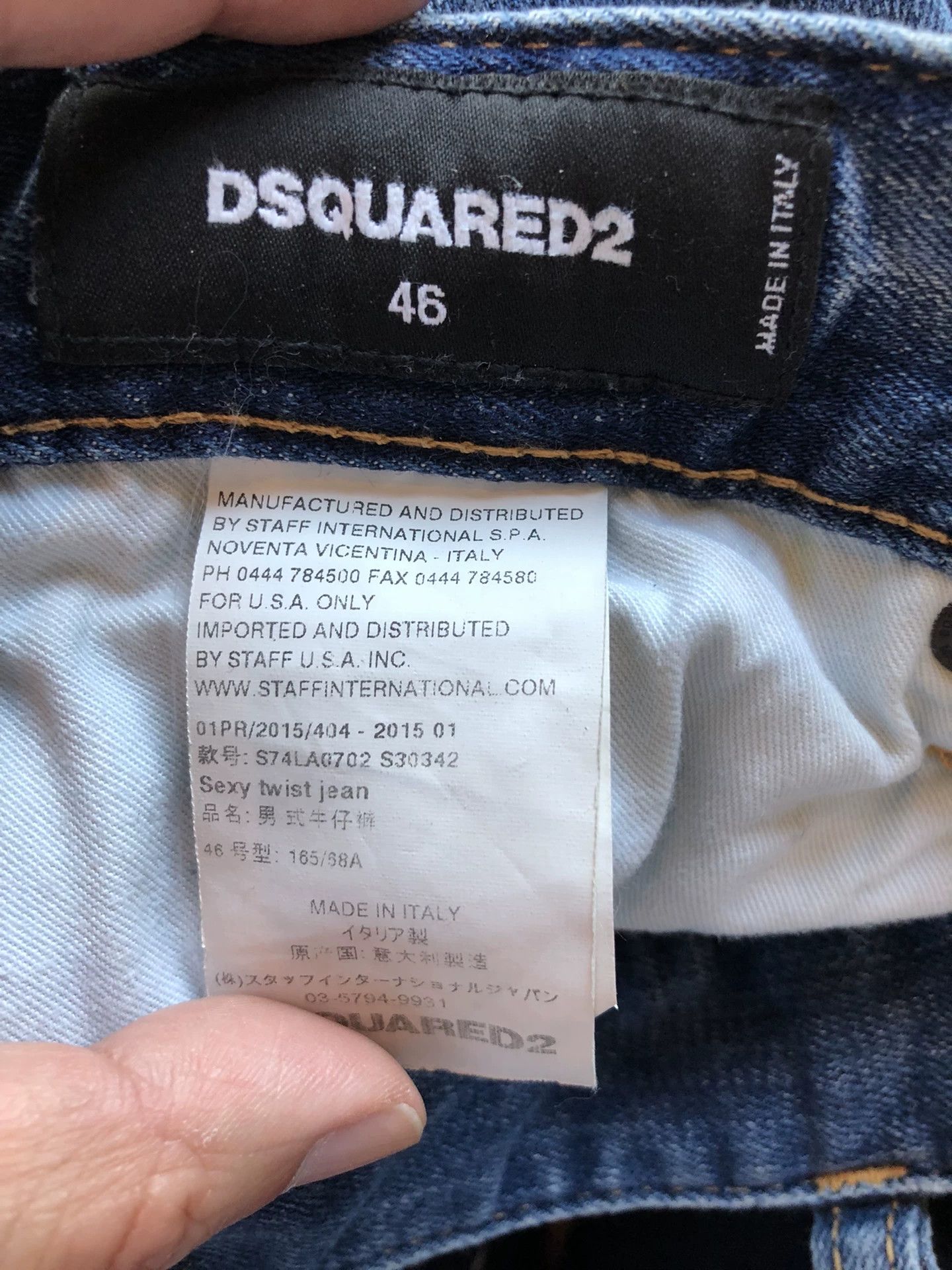 Dsquared2 Dsquared2 Blue Distressed Stretch Jeans Size US 30 / EU 46 - 4 Thumbnail