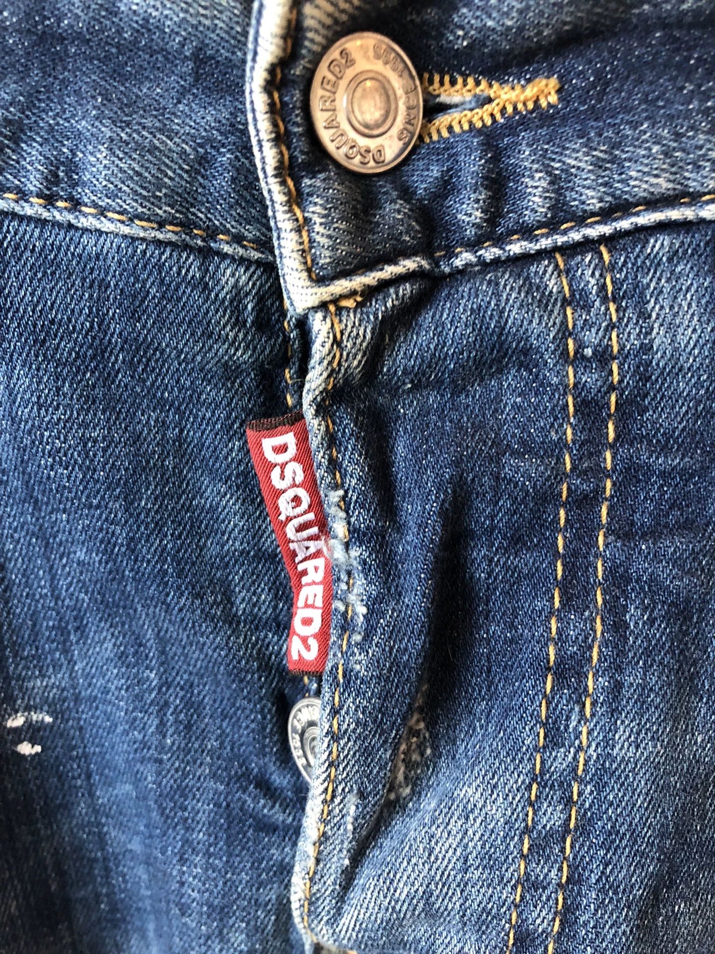 Dsquared2 Dsquared2 Blue Distressed Stretch Jeans Size US 30 / EU 46 - 6 Thumbnail