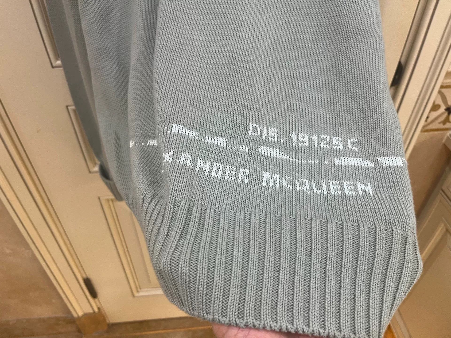 Alexander McQueen Alexander McQueen Logo Intarsia Crewneck Sweater Size M / US 6-8 / IT 42-44 - 5 Thumbnail