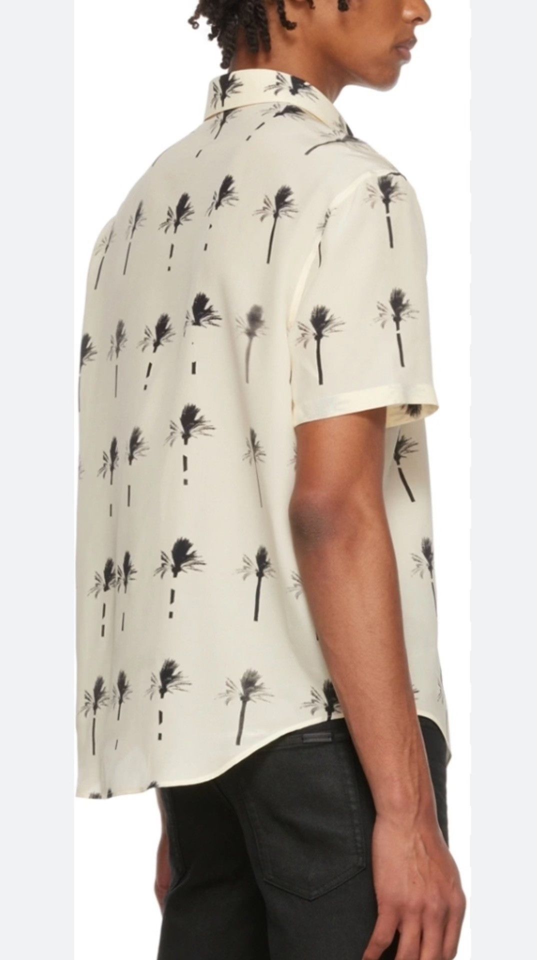Saint Laurent Paris Saint Laurent Silk Short-Sleeve Shirt Size US XXS / EU 40 - 2 Thumbnail