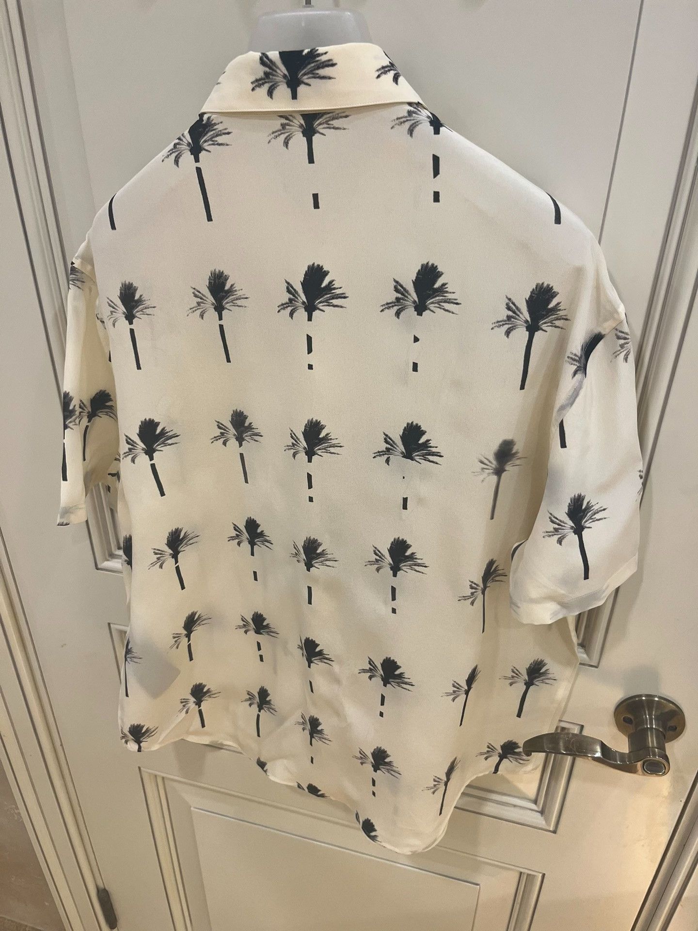 Saint Laurent Paris Saint Laurent Silk Short-Sleeve Shirt Size US XXS / EU 40 - 5 Thumbnail