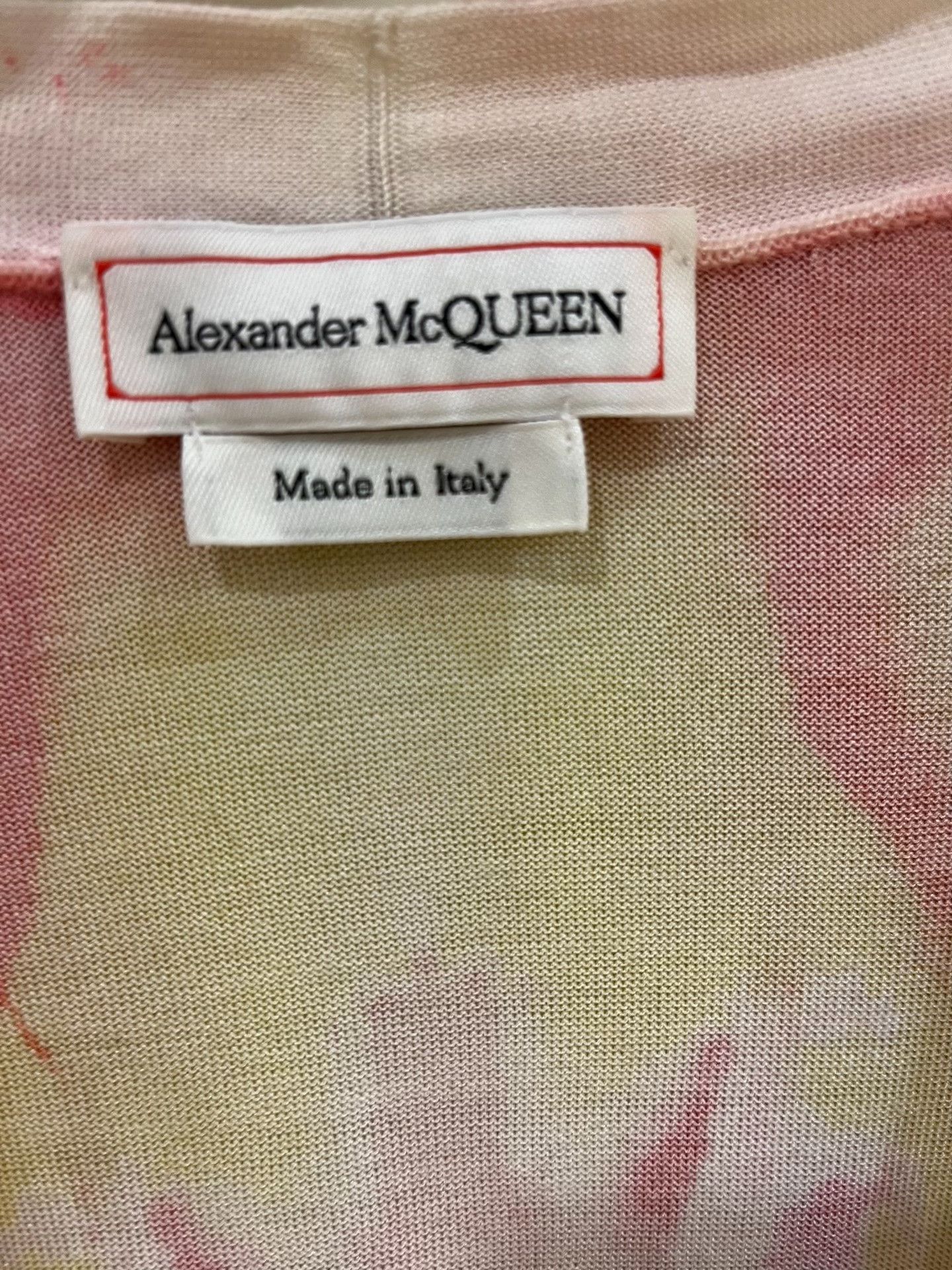Alexander McQueen Alexander McQueen Ink Print Silk Cardigan Size M / US 6-8 / IT 42-44 - 3 Thumbnail