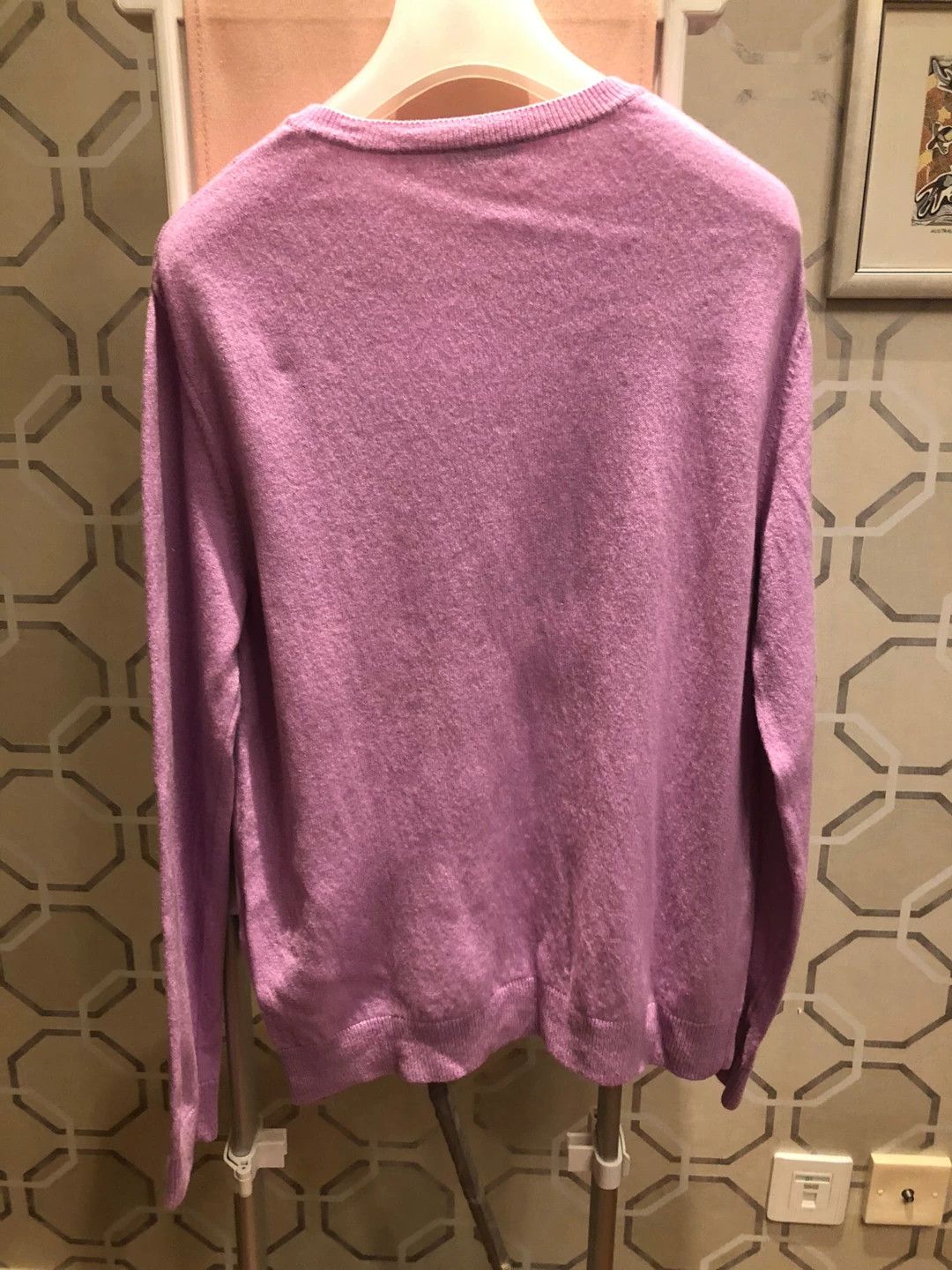 Valentino Valentino Purple Cashmere Wool Sweater Size L / US 10 / IT 46 - 5 Thumbnail