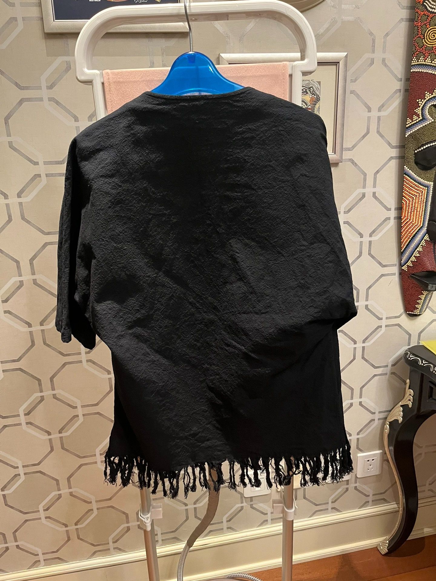 Saint Laurent Paris Saint Laurent Fringe Black Shirt Size US S / EU 44-46 / 1 - 9 Thumbnail