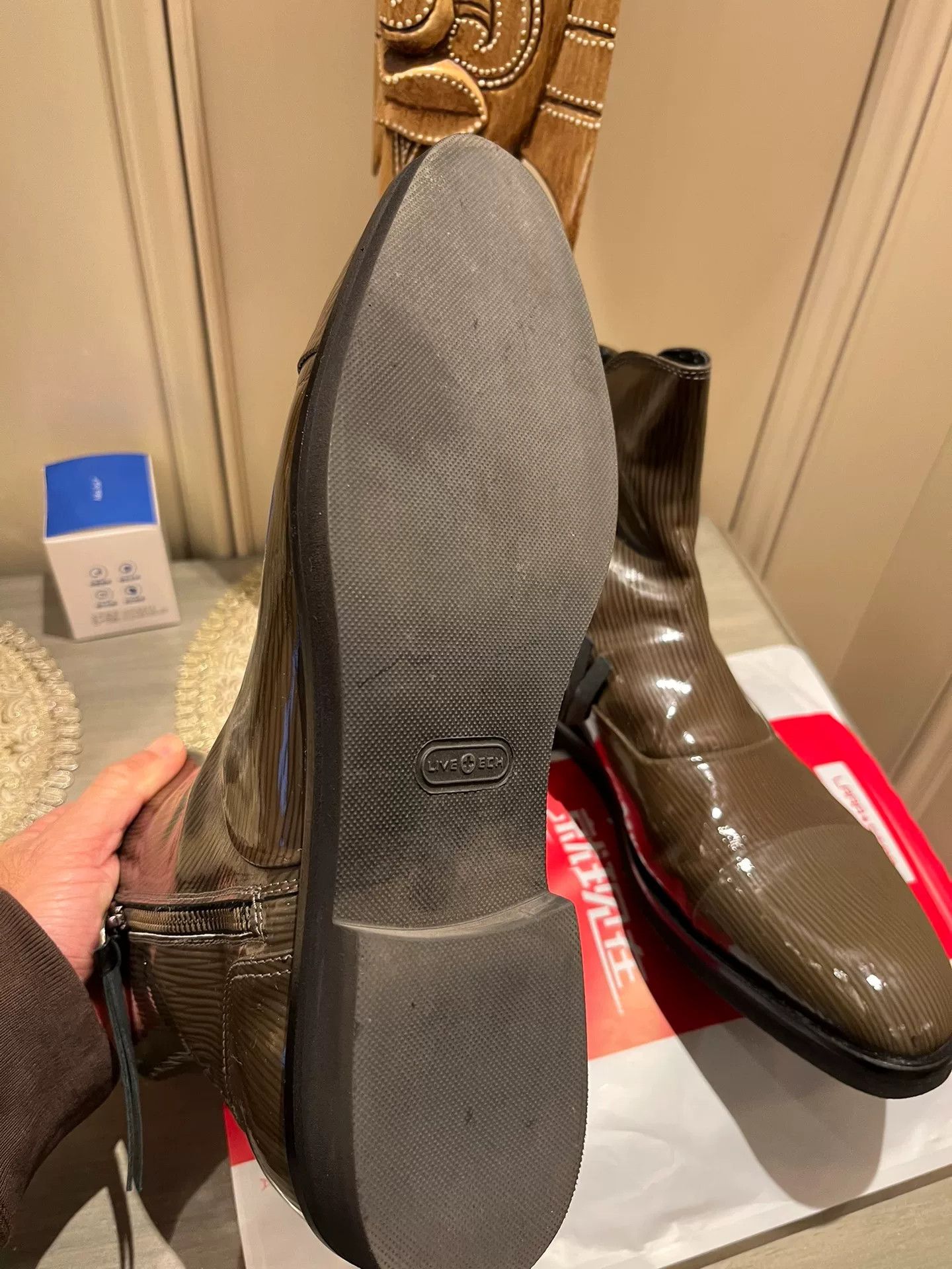 Bruno Bordese Bruno Bordese Patent Leather Boots Size US 8 / EU 41 - 8 Thumbnail