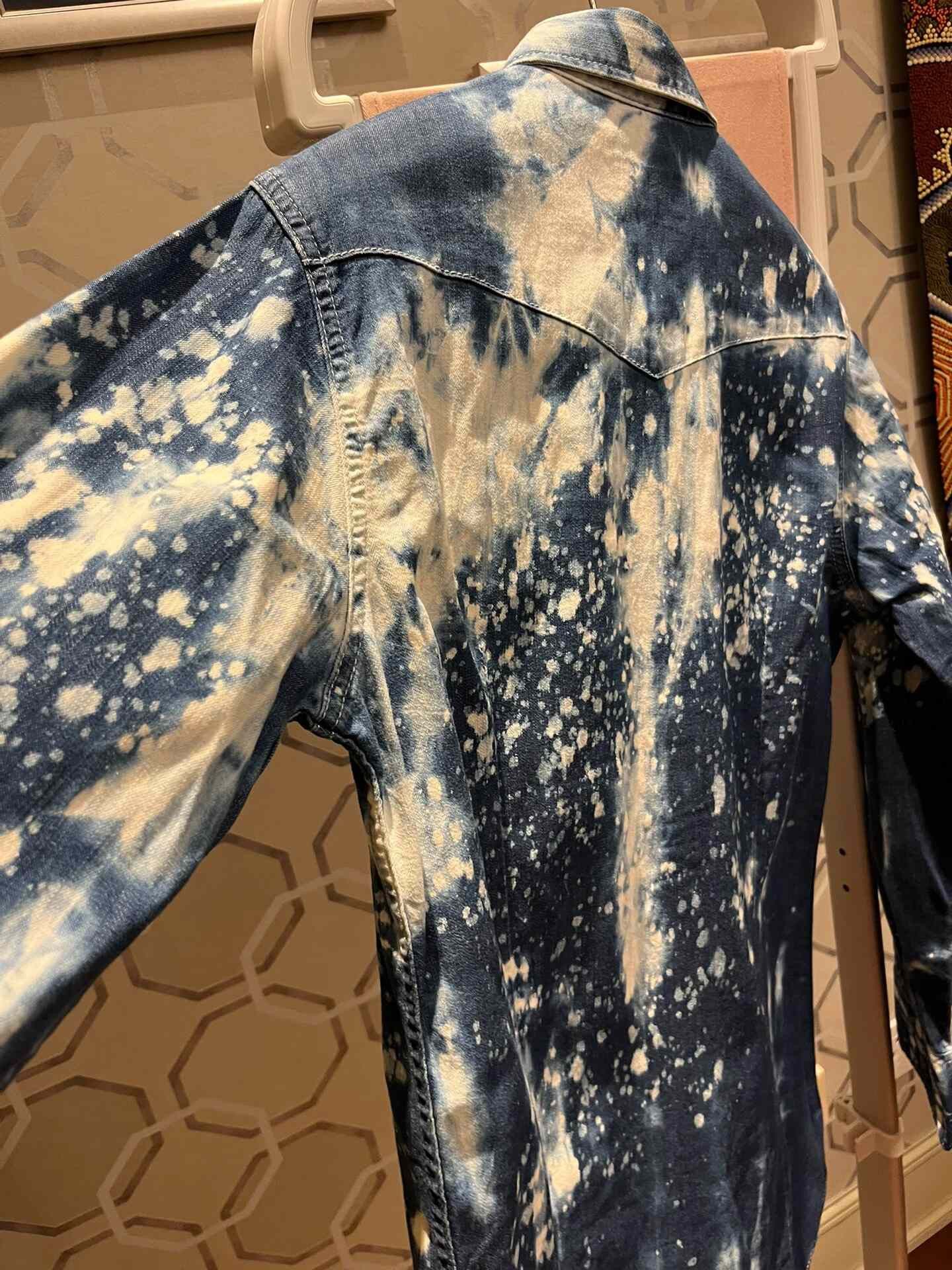Dsquared2 Dsquared2 Blue Snowflake Denim Shirt Size US S / EU 44-46 / 1 - 7 Thumbnail