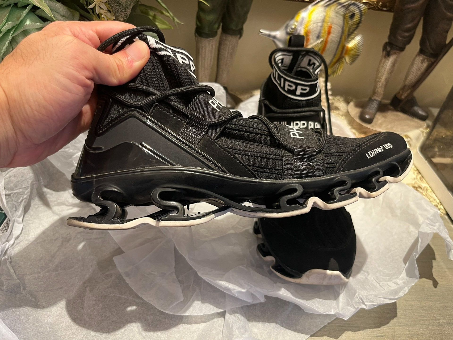 Philipp Plein Philip Plein Blade Hollow Running Sock Boots Size US 7 / EU 40 - 3 Thumbnail