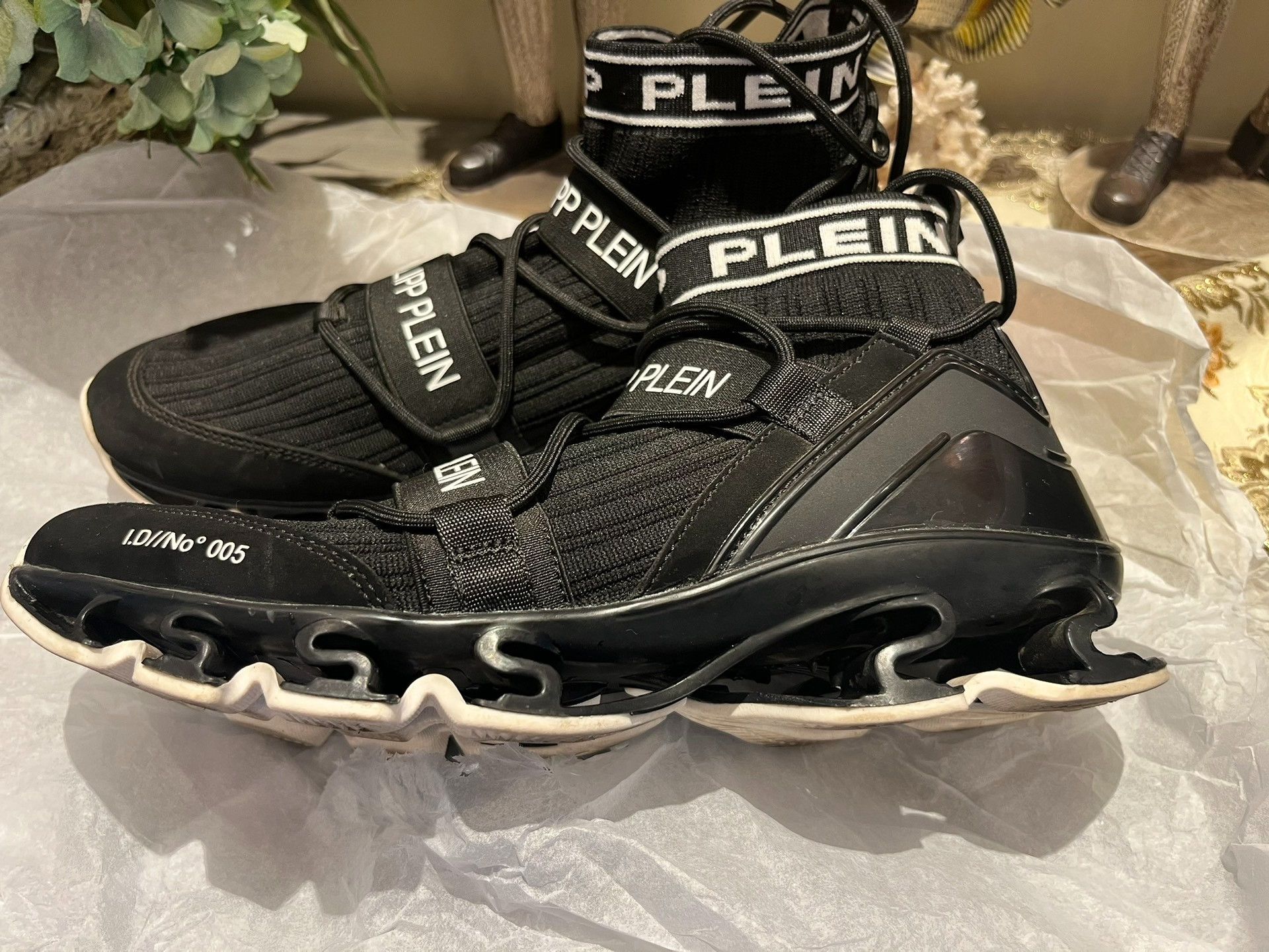Philipp Plein Philip Plein Blade Hollow Running Sock Boots Size US 7 / EU 40 - 6 Thumbnail