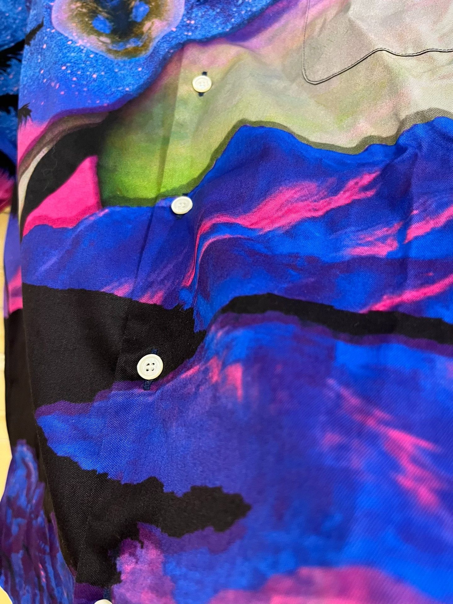 Valentino Valentino Cosmic Sky Print Hawaiian Shirt Size US M / EU 48-50 / 2 - 7 Thumbnail