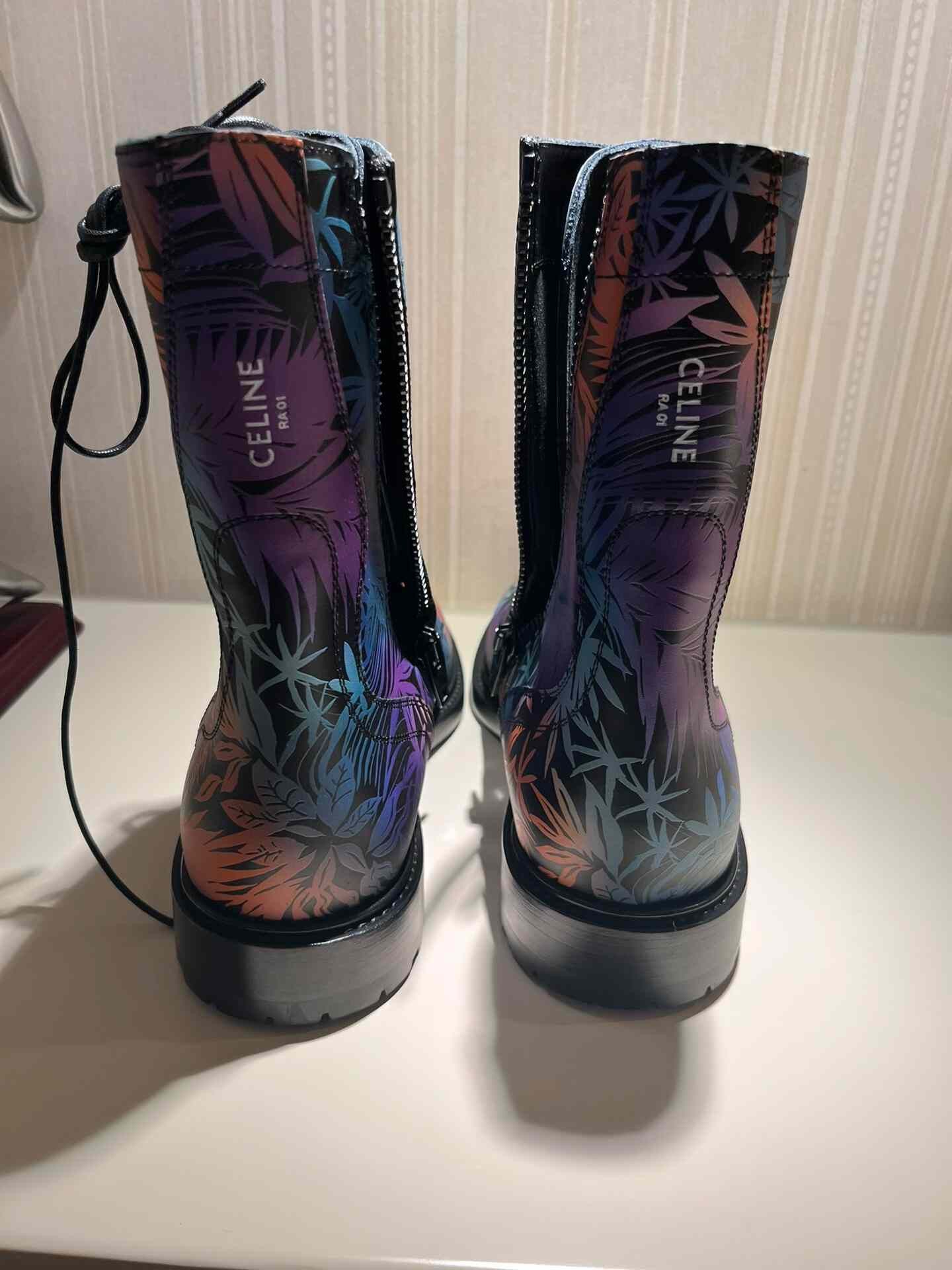 Celine Celine Tropical Plant Print Boots Size US 8 / EU 41 - 9 Thumbnail