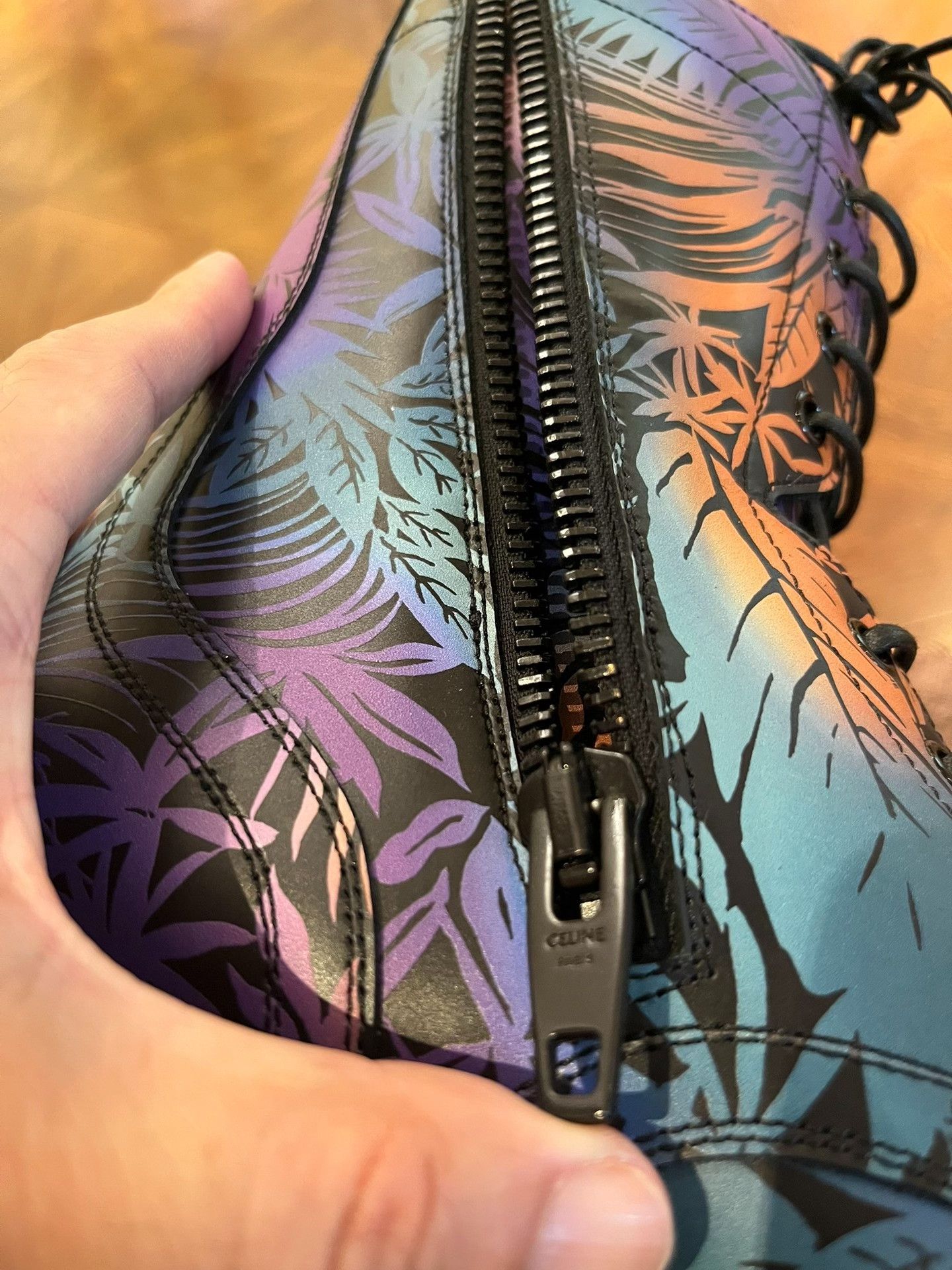 Celine Celine Tropical Plant Print Boots Size US 8 / EU 41 - 7 Thumbnail