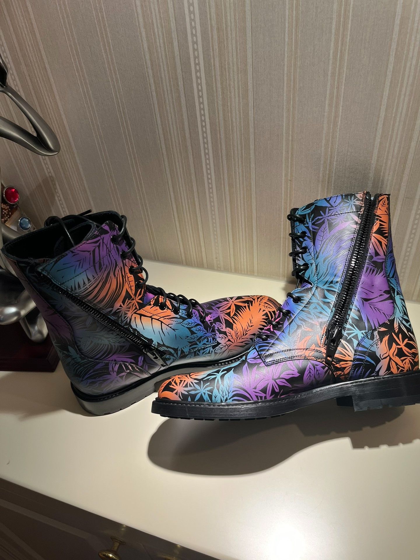 Celine Celine Tropical Plant Print Boots Size US 8 / EU 41 - 3 Thumbnail