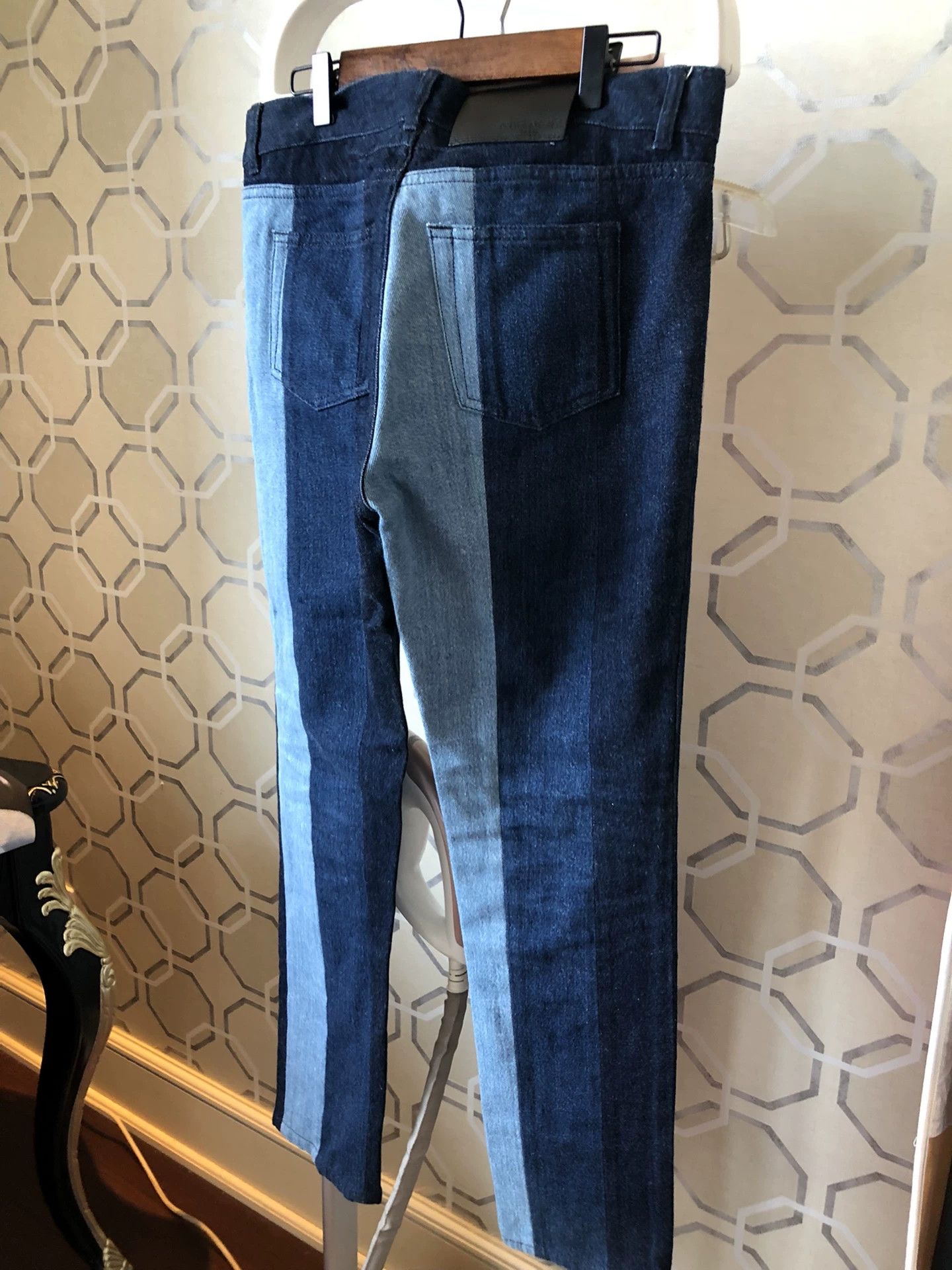 Givenchy Givenchy Blue Striped Star Embroidery Jeans Size US 29 - 8 Thumbnail