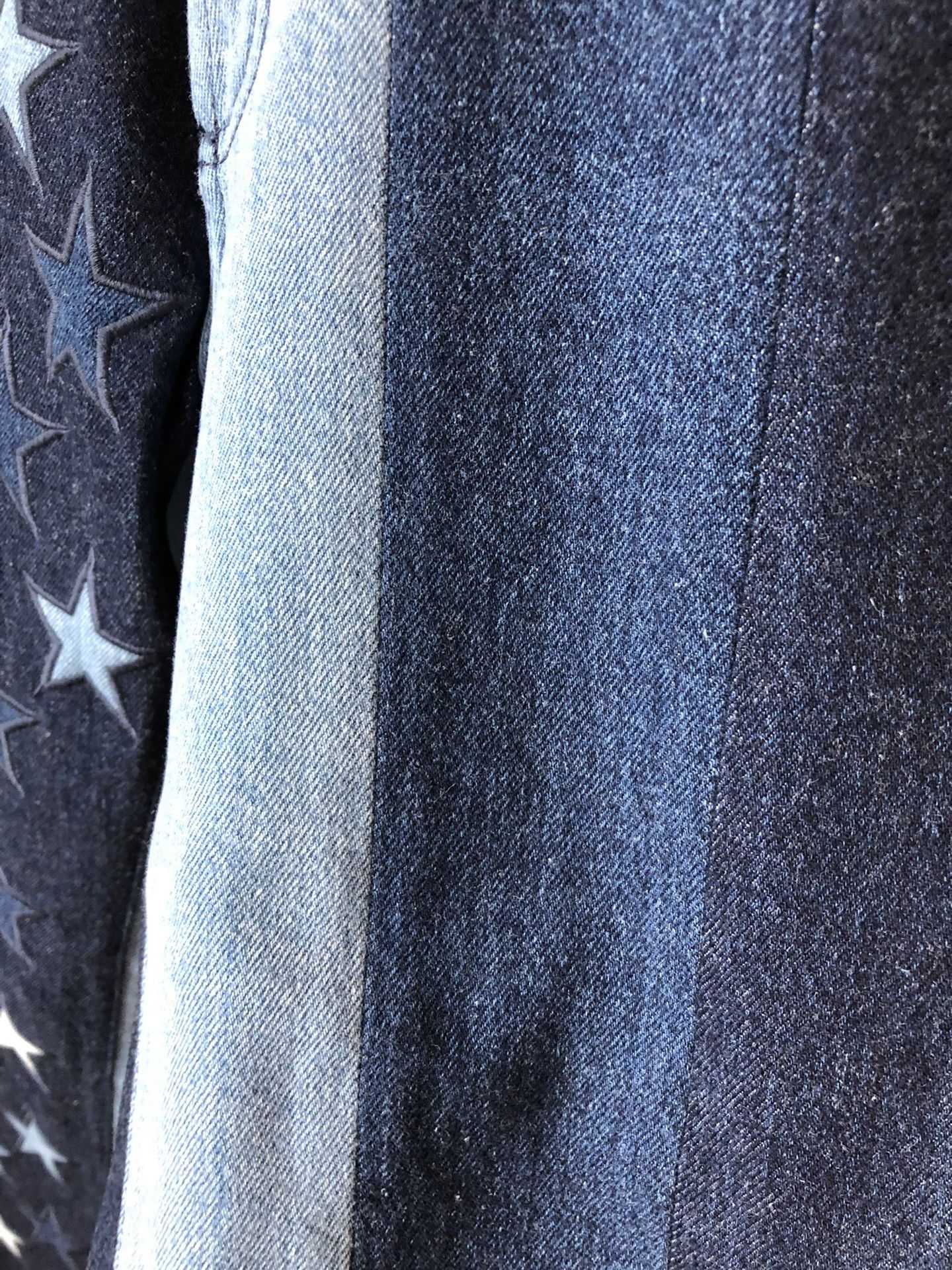 Givenchy Givenchy Blue Striped Star Embroidery Jeans Size US 29 - 6 Thumbnail