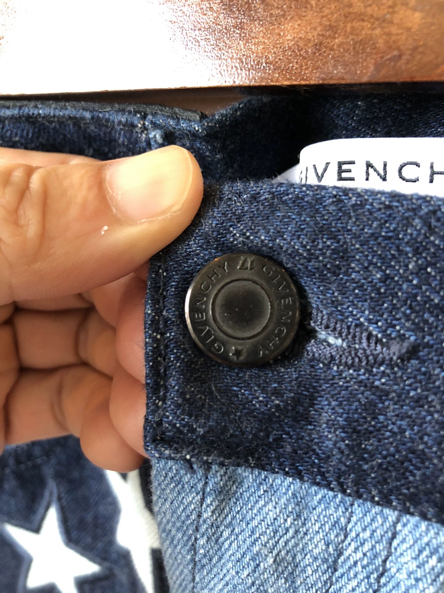 Givenchy Givenchy Blue Striped Star Embroidery Jeans Size US 29 - 5 Thumbnail