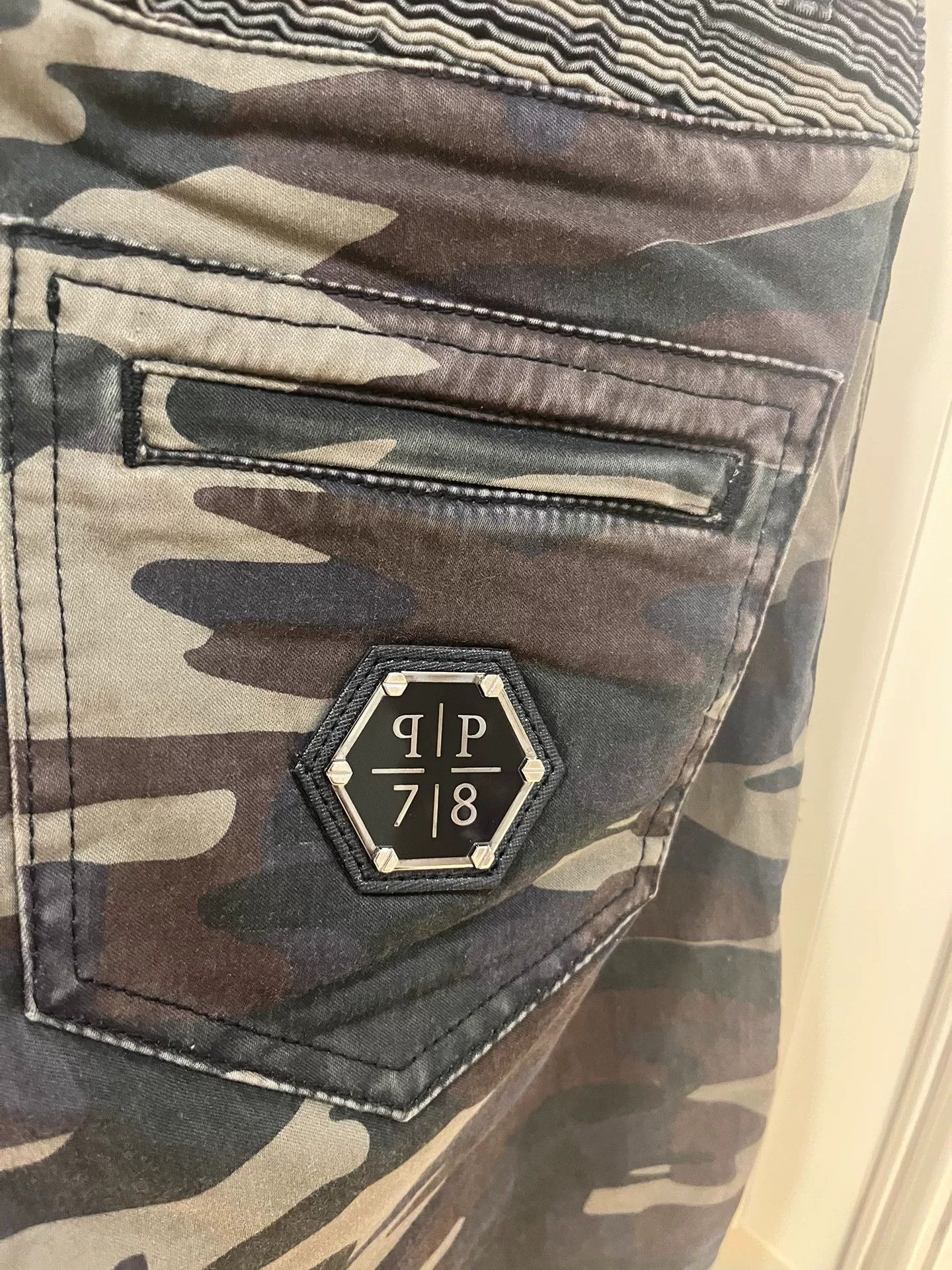 Philipp Plein Philipp Plein Olive Camo Biker Jeans Size US 30 / EU 46 - 4 Thumbnail