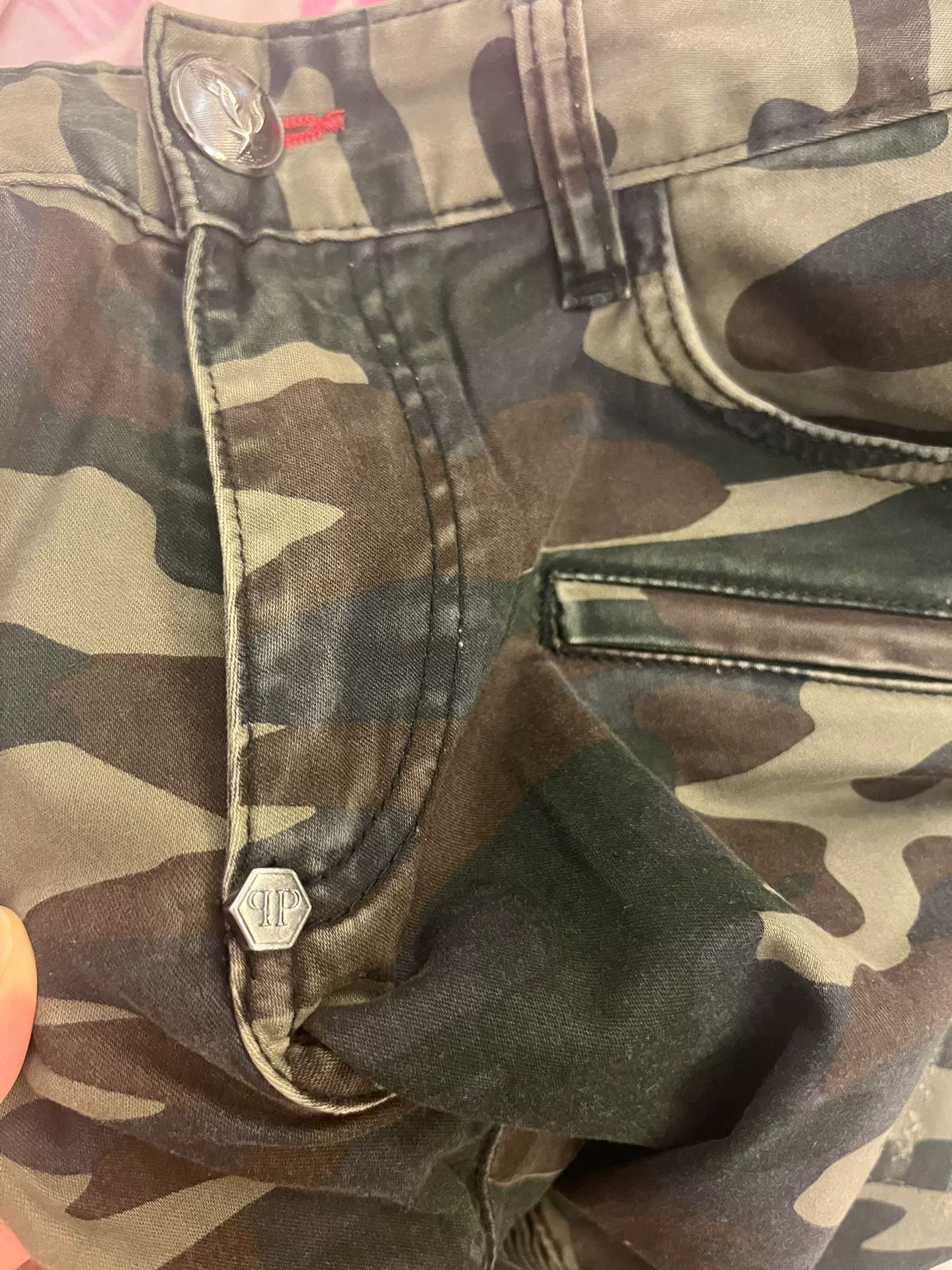 Philipp Plein Philipp Plein Olive Camo Biker Jeans Size US 30 / EU 46 - 8 Thumbnail