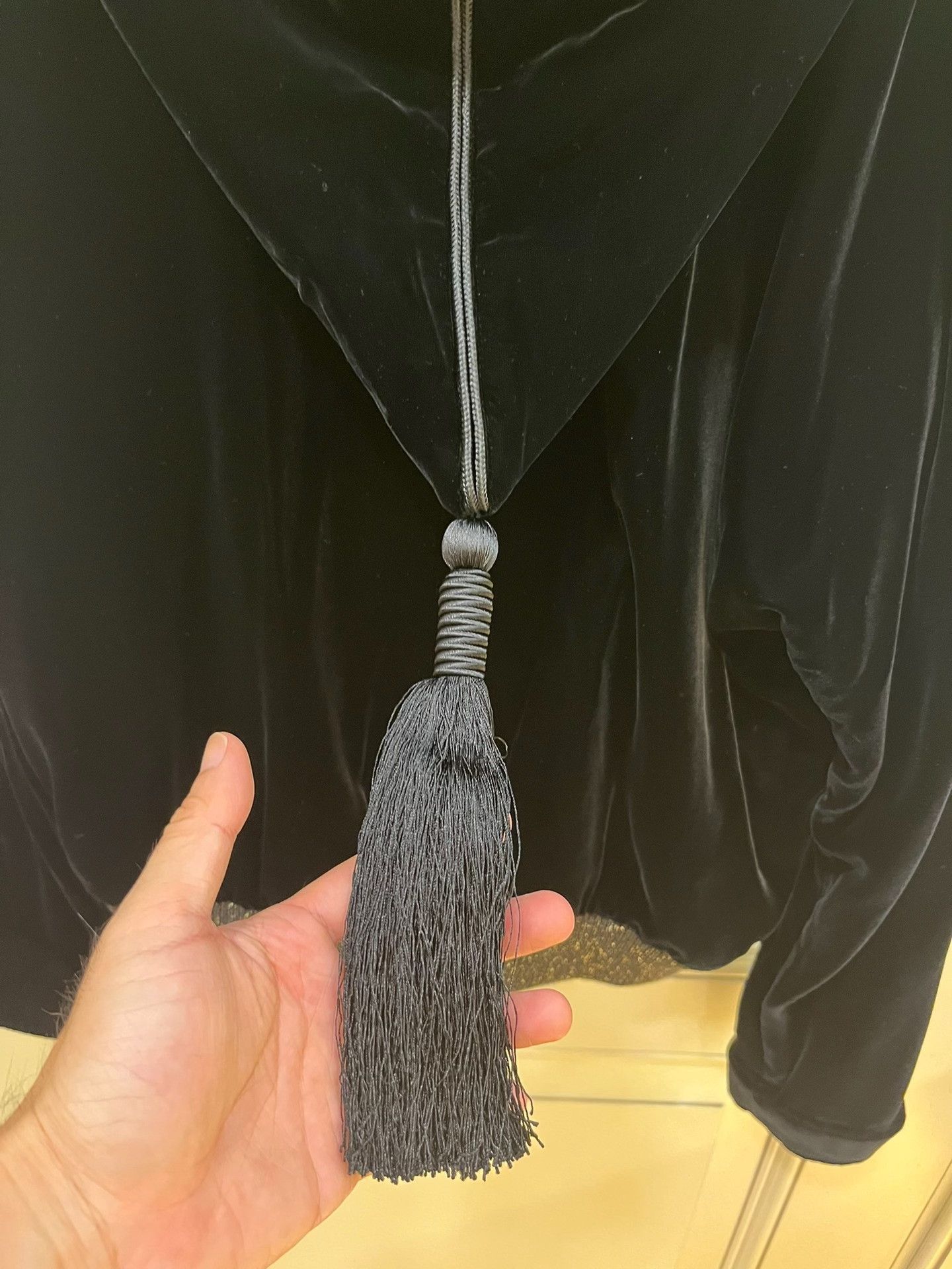 Saint Laurent Paris Saint Laurent Black Velvet Hooded Jacket Size US M / EU 48-50 / 2 - 7 Thumbnail