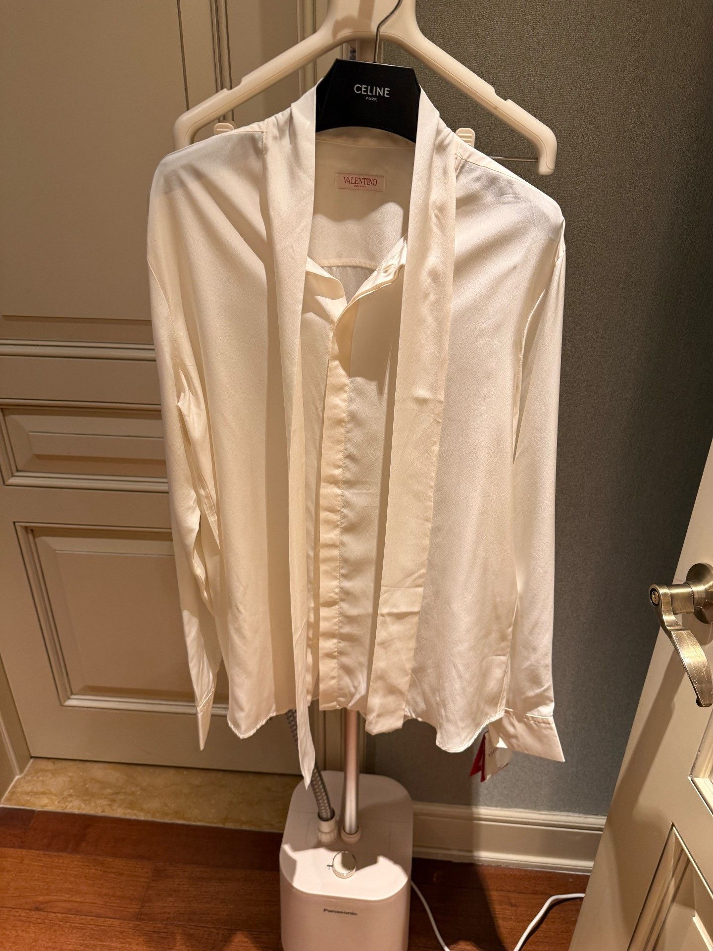 Valentino Valentino Silk White Ribbon Shirt Size US XXS / EU 40 - 3 Thumbnail