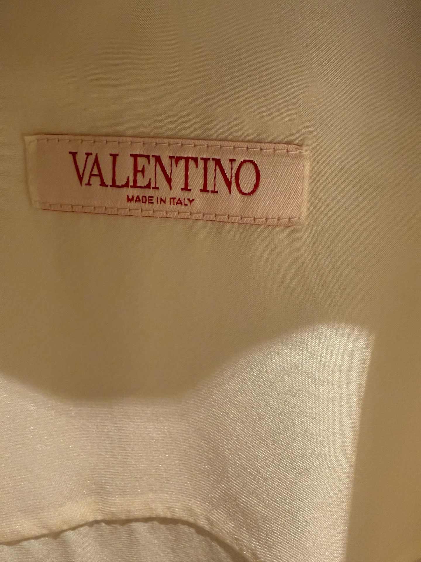 Valentino Valentino Silk White Ribbon Shirt Size US XXS / EU 40 - 4 Thumbnail