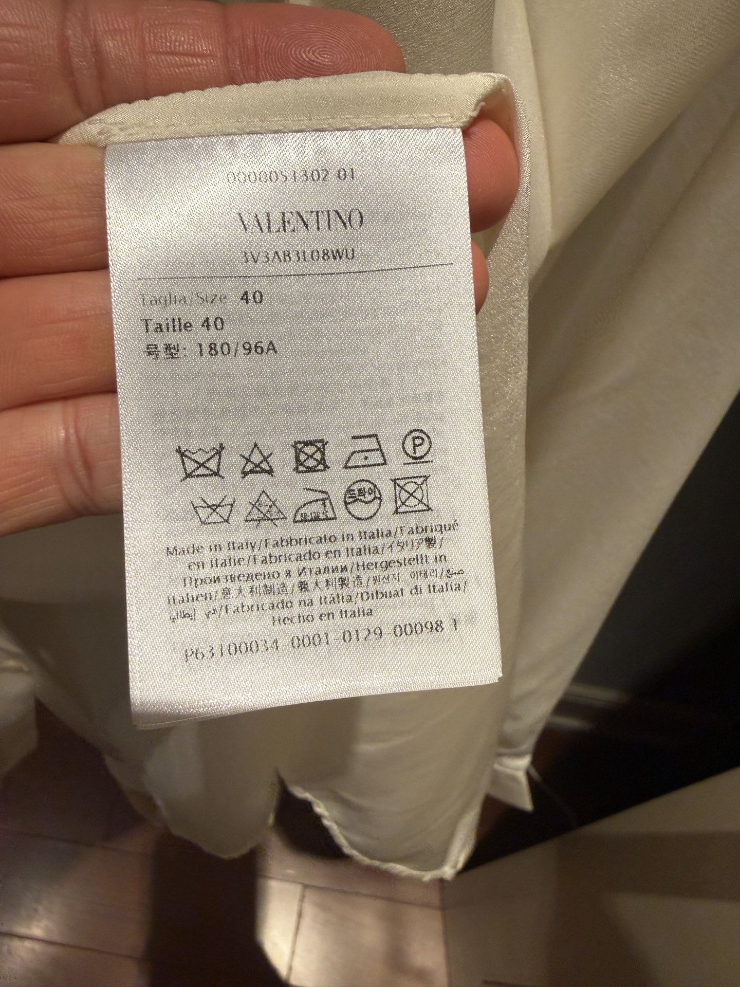 Valentino Valentino Silk White Ribbon Shirt Size US XXS / EU 40 - 8 Thumbnail