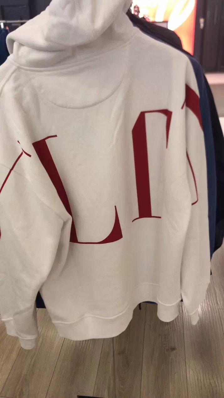 Valentino Valentino VLTN White Red Logo Hoodie Size US M / EU 48-50 / 2 - 2 Thumbnail