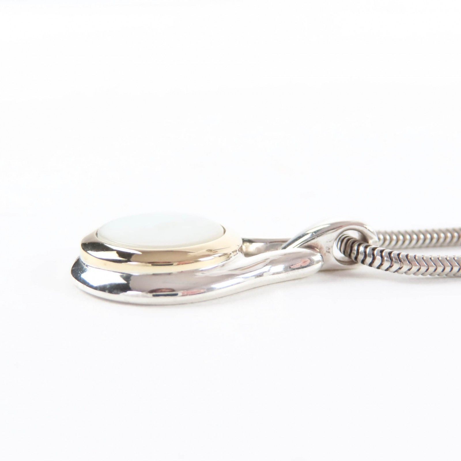 Tiffany & Co. TIFFANY&Co. Au750 925 Mother of Pearl Pendant 