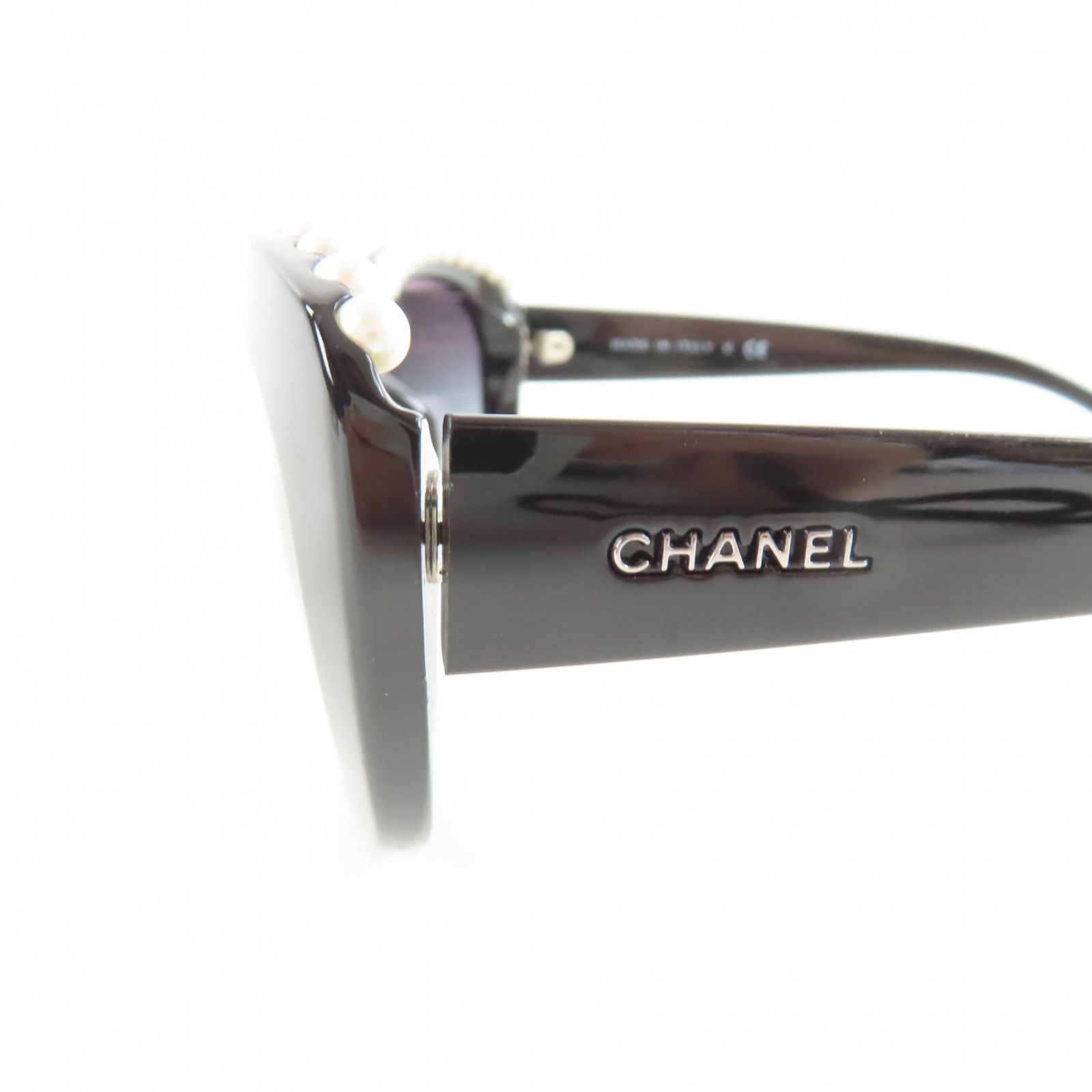 Chanel Chanel Chanel Fake Pearl Sunglasses Plastic / Synthetic Sunglasses 6038H DUTY FREE for USA Size ONE SIZE - 7 Thumbnail