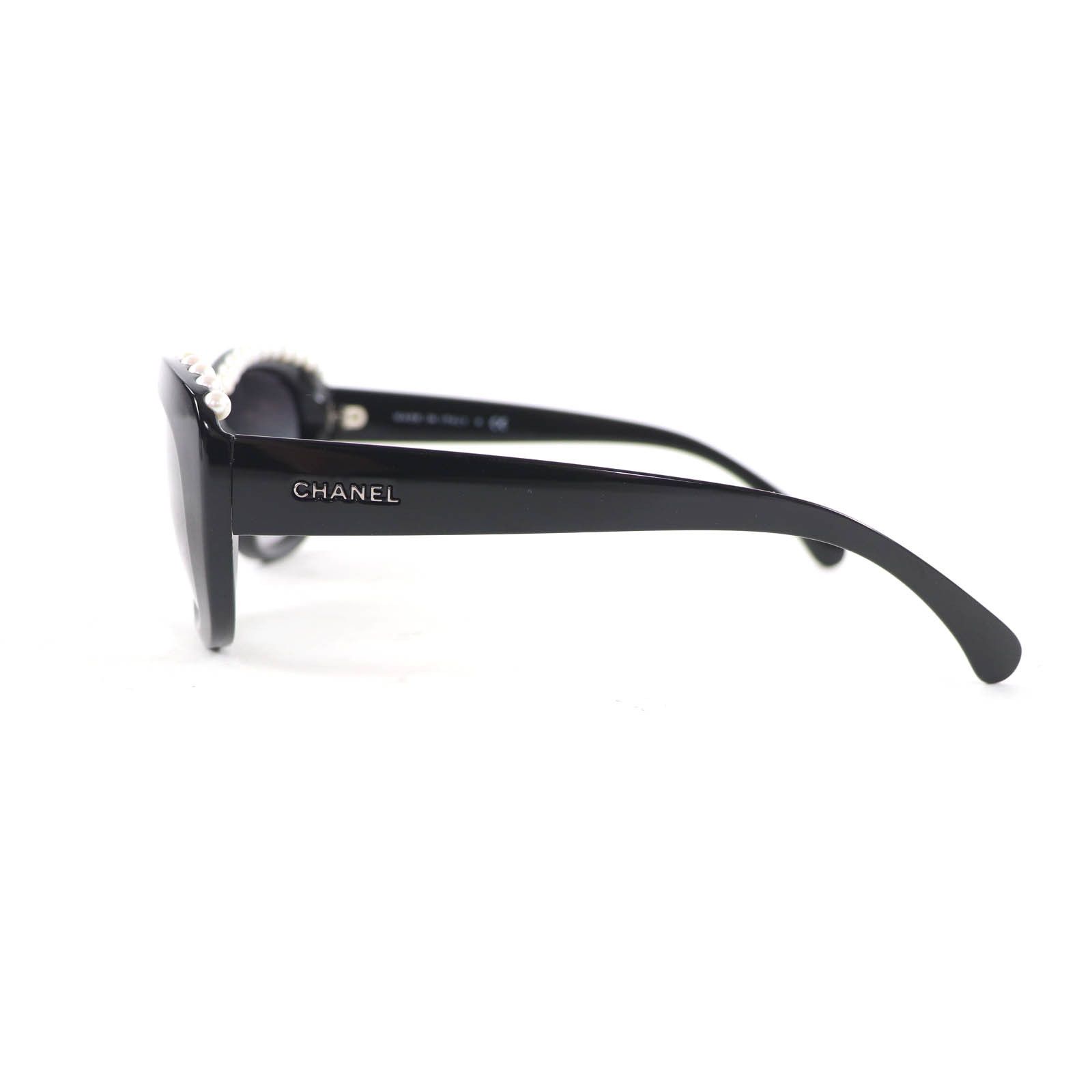 Chanel Chanel Chanel Fake Pearl Sunglasses Plastic / Synthetic Sunglasses 6038H DUTY FREE for USA Size ONE SIZE - 5 Thumbnail
