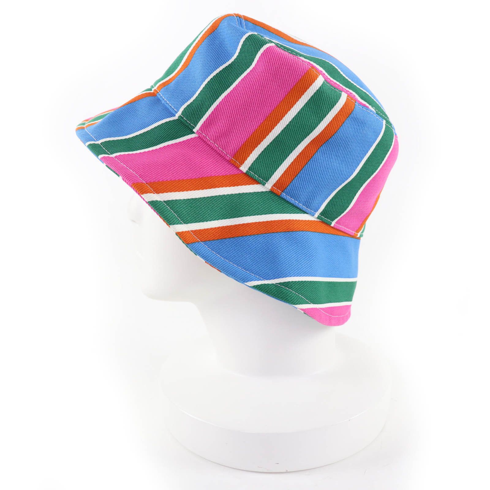 Miu Miu Miu Miu Miu Miu Logo Embroidery Cotton Bucket Hat Textile Hats 5HC196 DUTY FREE for USA Size ONE SIZE - 4 Thumbnail