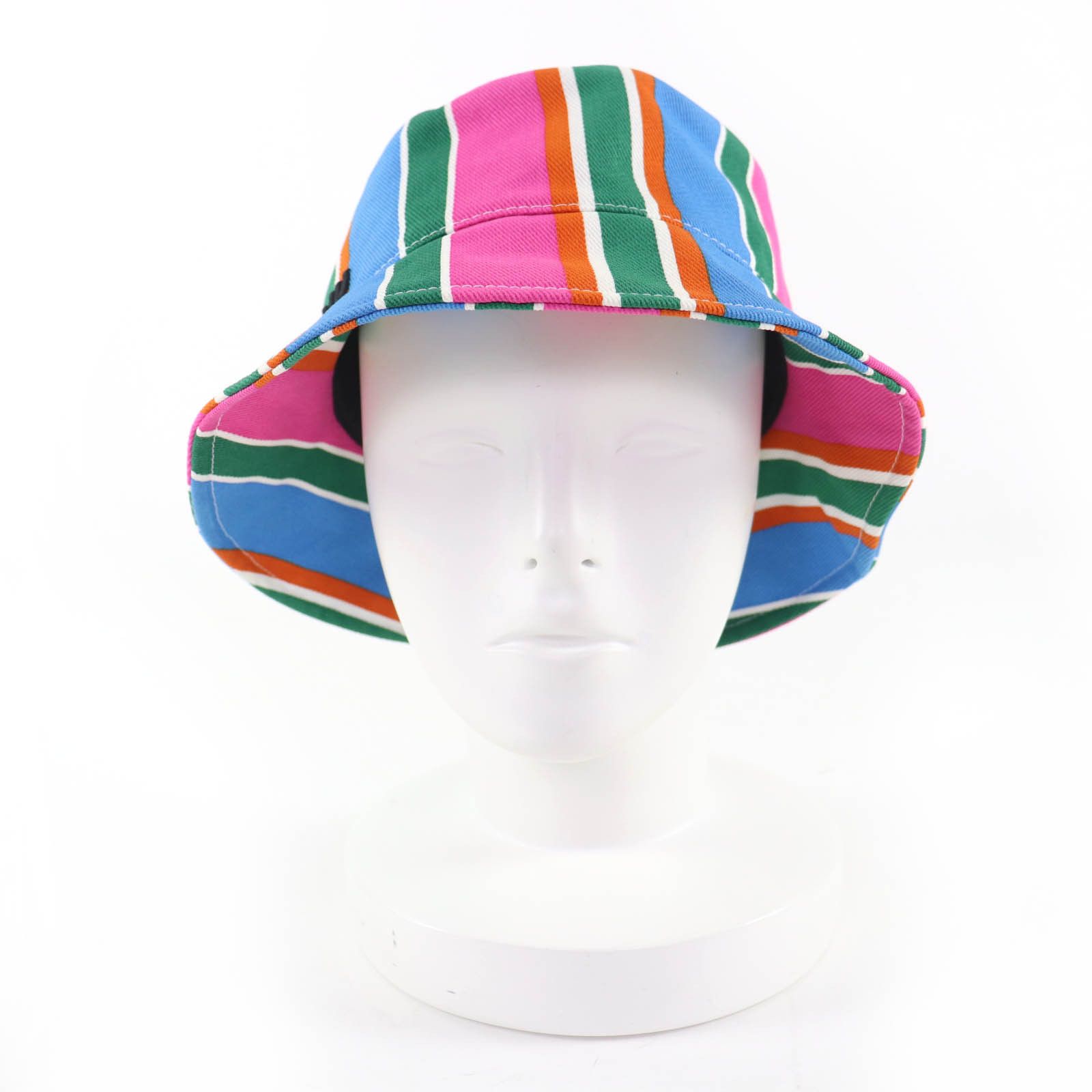 Miu Miu Miu Miu Miu Miu Logo Embroidery Cotton Bucket Hat Textile Hats 5HC196 DUTY FREE for USA Size ONE SIZE - 3 Thumbnail