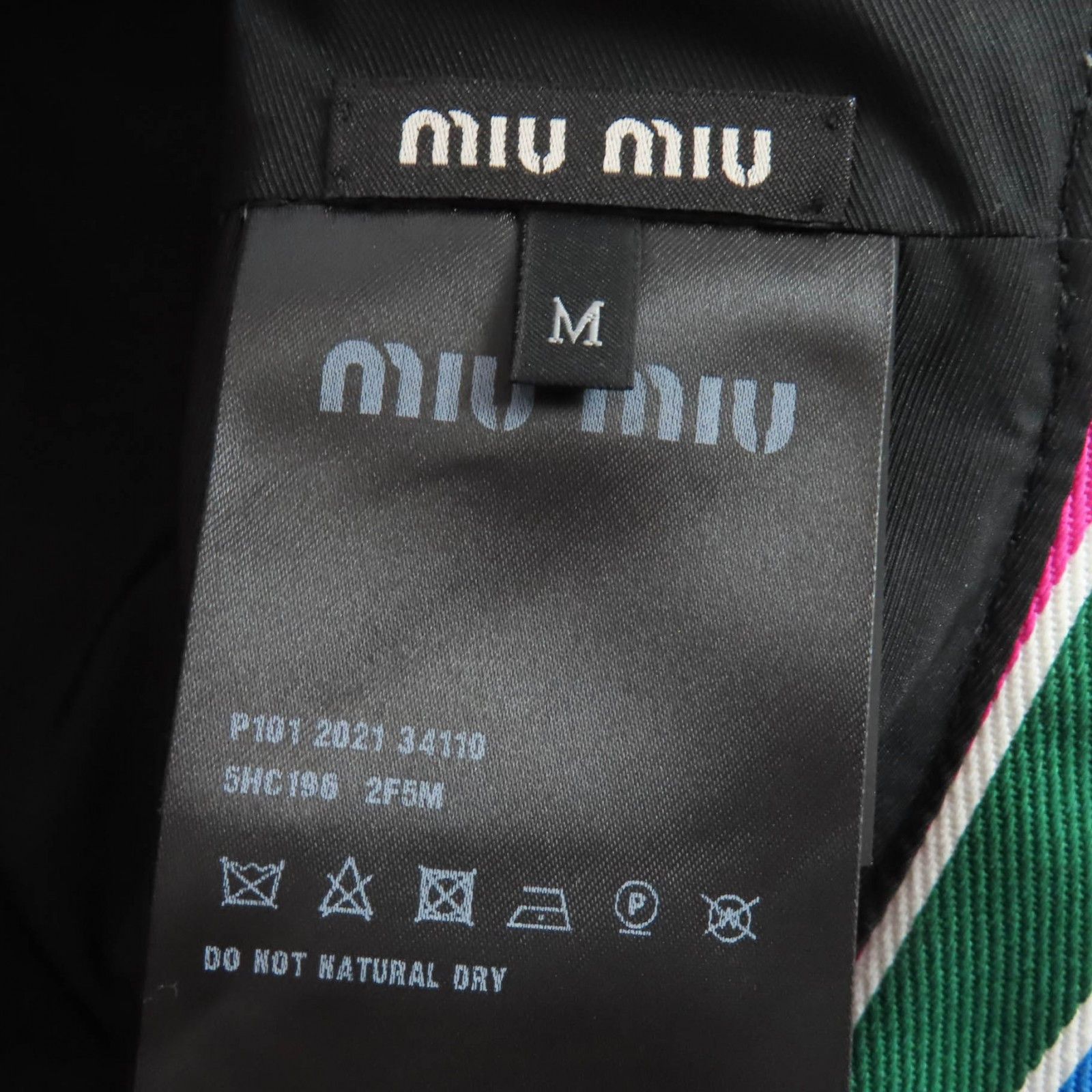 Miu Miu Miu Miu Miu Miu Logo Embroidery Cotton Bucket Hat Textile Hats 5HC196 DUTY FREE for USA Size ONE SIZE - 9 Thumbnail