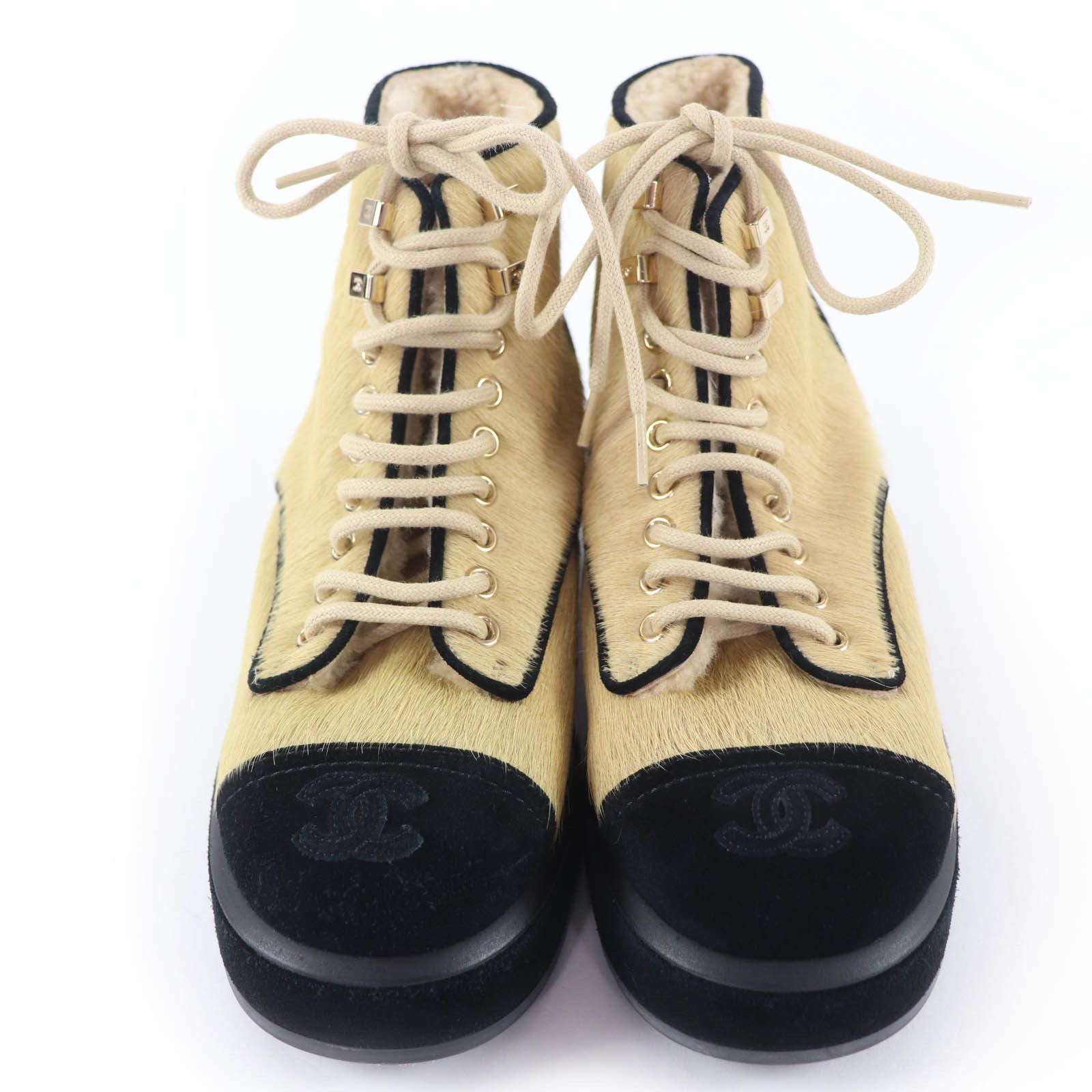 Chanel Chanel Chanel Harako Short Boots Fur Shoes DUTY FREE for USA Size ONE SIZE - 3 Thumbnail