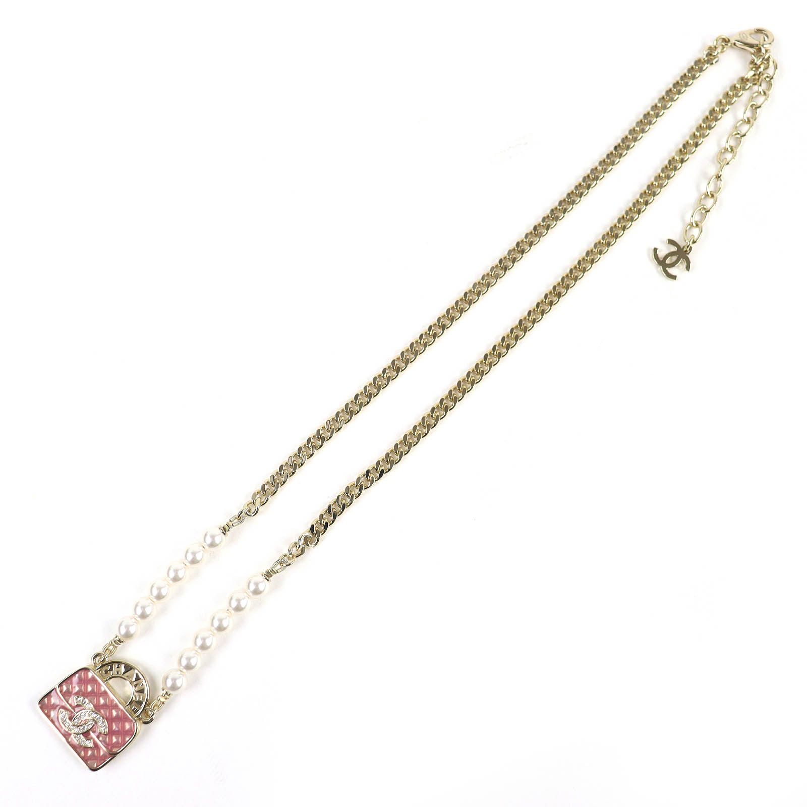 Chanel Chanel Chanel COCO Mark Matelasse Bag Necklace Metal Necklace B24SABD331B16656 DUTY FREE for USA Size ONE SIZE - 4 Thumbnail