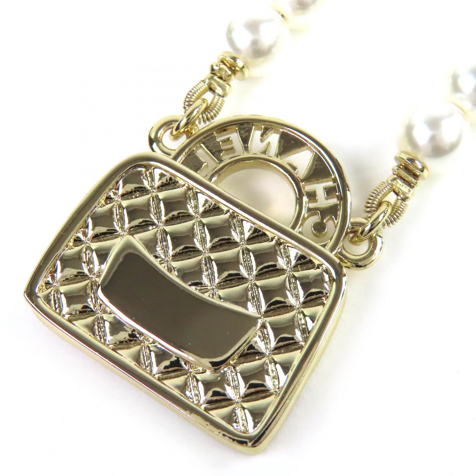 Chanel Chanel Chanel COCO Mark Matelasse Bag Necklace Metal Necklace B24SABD331B16656 DUTY FREE for USA Size ONE SIZE - 5 Thumbnail