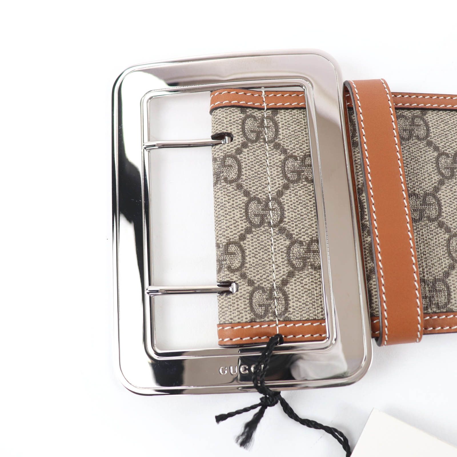 Gucci Gucci Gucci GG Supreme Wide Belt Textile Belt 718505 DUTY FREE for USA Size ONE SIZE - 5 Thumbnail