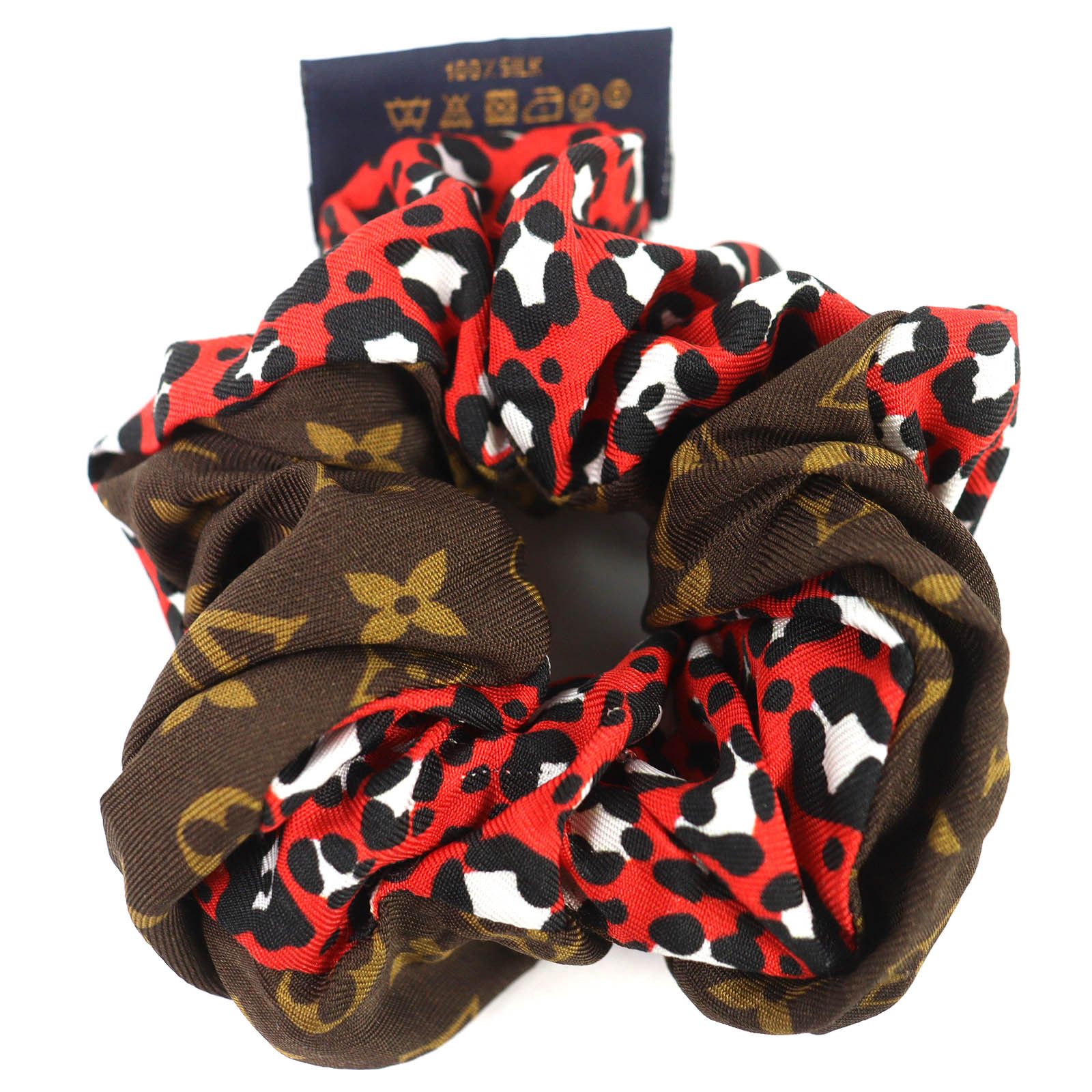 Louis Vuitton Louis Vuitton Louis Vuitton Chou Chou Be Mindful Monogram Silk Hair Scrunchie Textile Other M77011 DUTY FREE for USA Size ONE SIZE - 3 Thumbnail