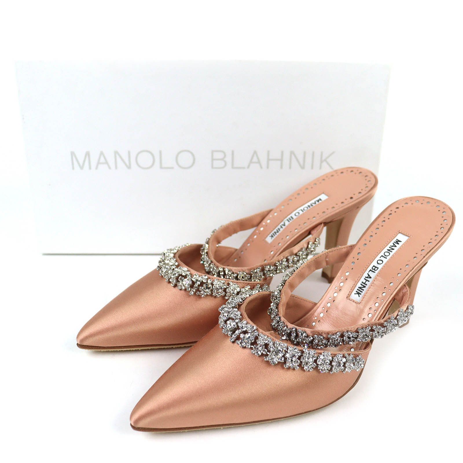 Manolo Blahnik Manolo Blahnik Manolo Blahnik VEDADAMU Satin Mules Textile Shoes VEDADAMU DUTY FREE for USA Size ONE SIZE - 2 Thumbnail