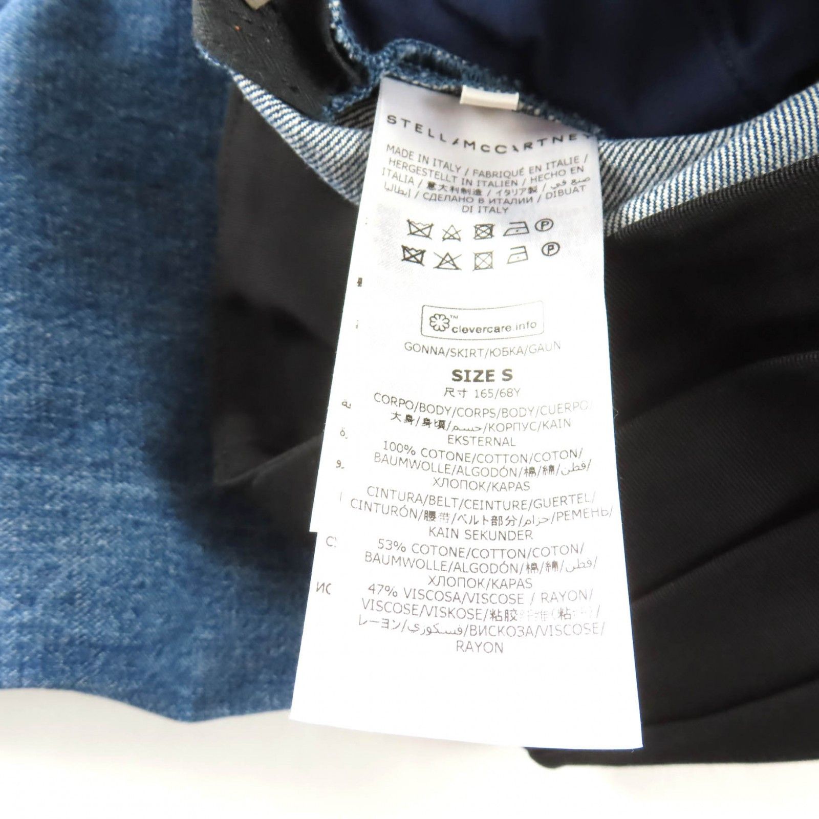 Stella McCartney Stella Mccartney Stella McCartney Cotton Denim Skirt Textile Skirts DUTY FREE for USA Size ONE SIZE - 9 Thumbnail