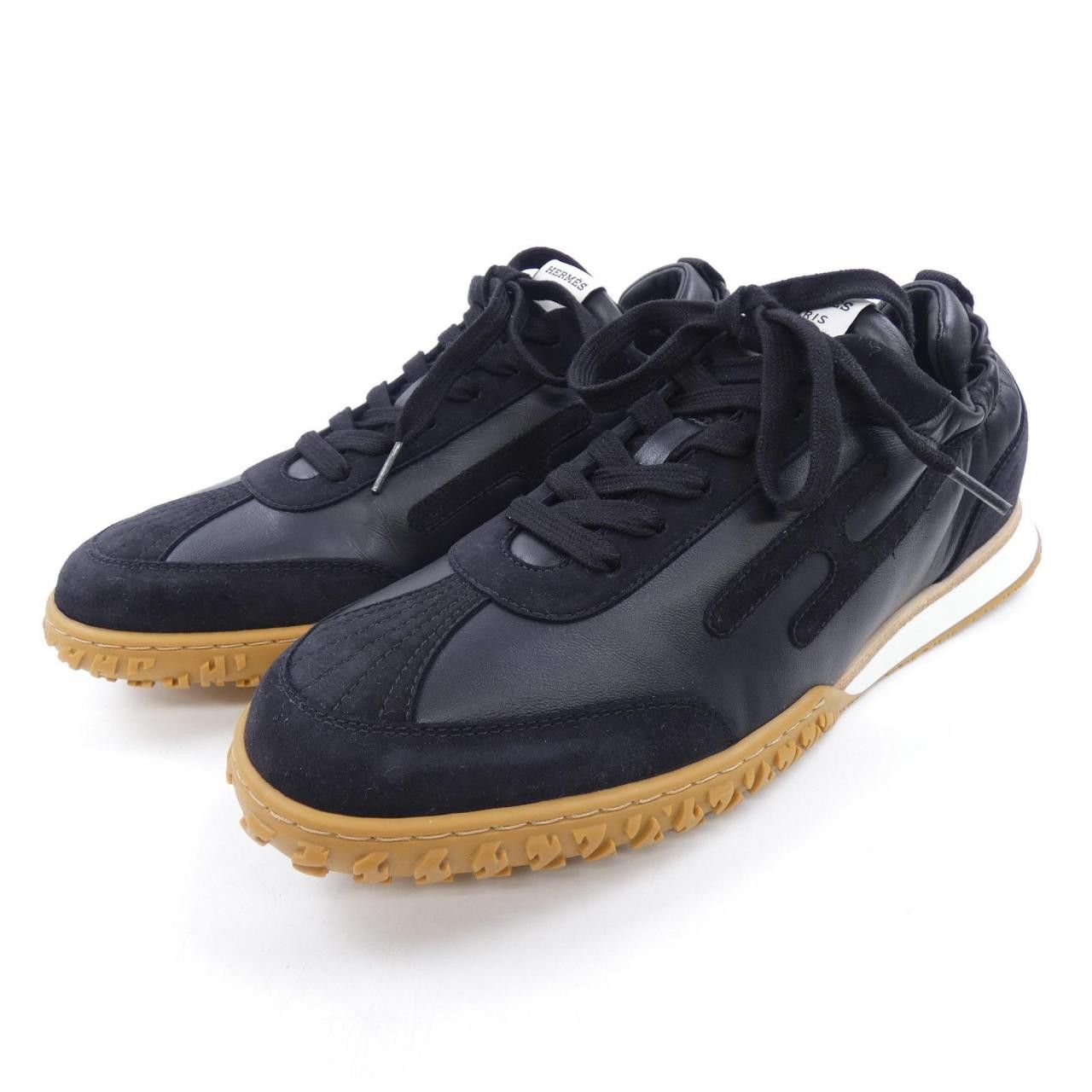 Hermes Hermes Hermes Jet H Signature Nappa Chevre Velours Sneakers Leather Shoes DUTY FREE for USA Size ONE SIZE - 3 Thumbnail