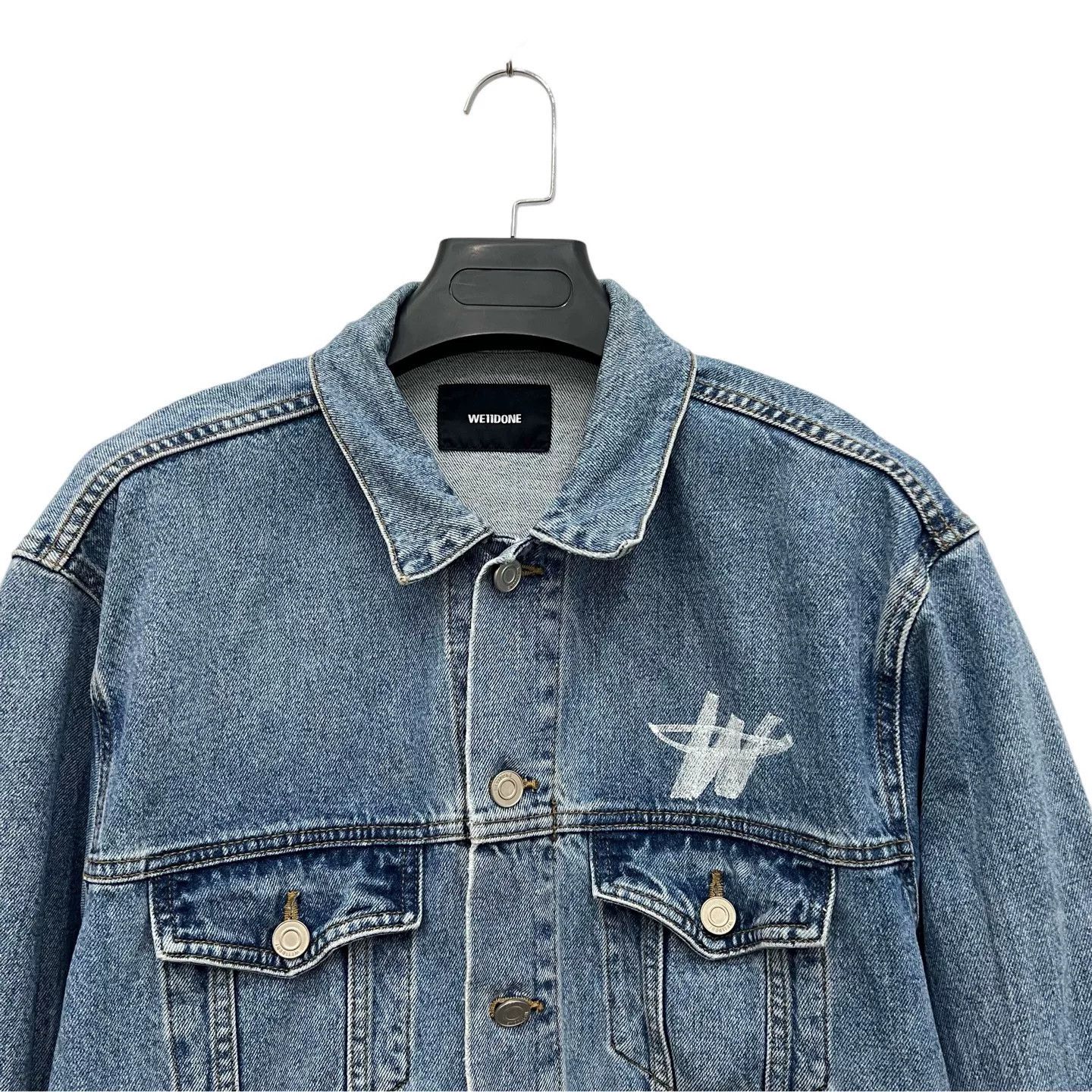 WE11DONE We11done Patchwork Zip Denim Jacket Size M / US 6-8 / IT 42-44 - 2 Thumbnail