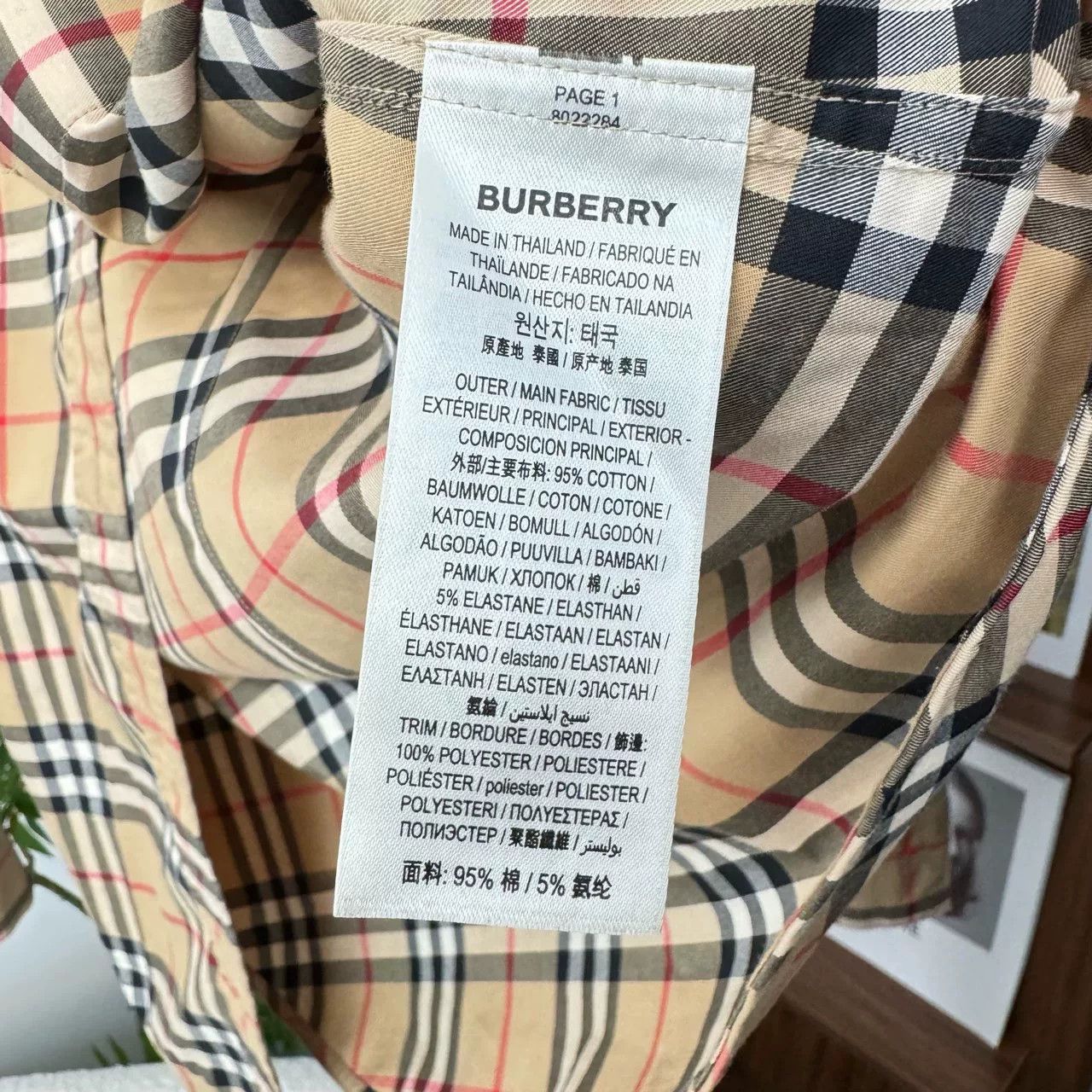 Burberry Burberry Classic Check Stretch Cotton Shirt Women Size M / US 6-8 / IT 42-44 - 4 Thumbnail